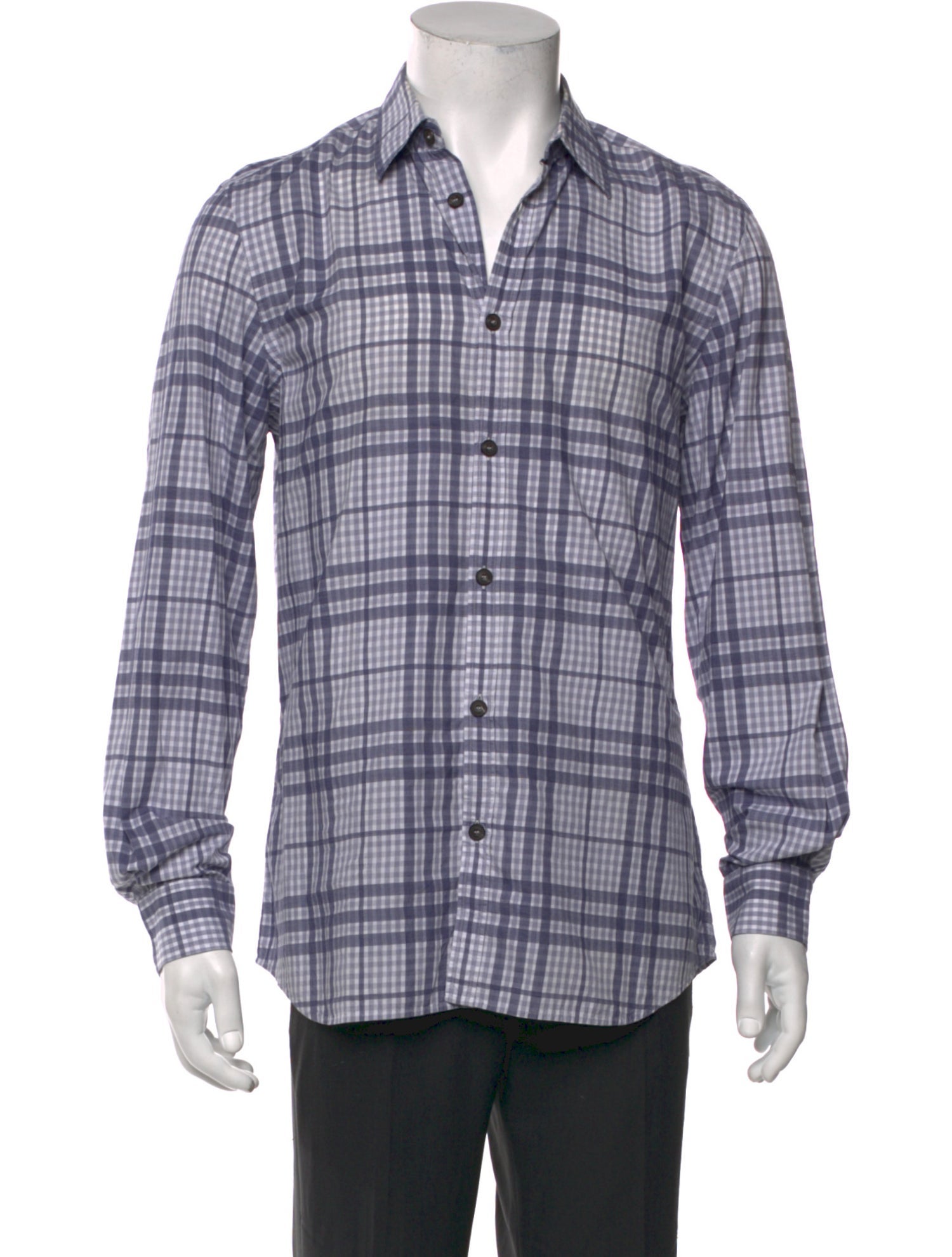 Burberry London Nova Check Pattern Long Sleeve Shirt