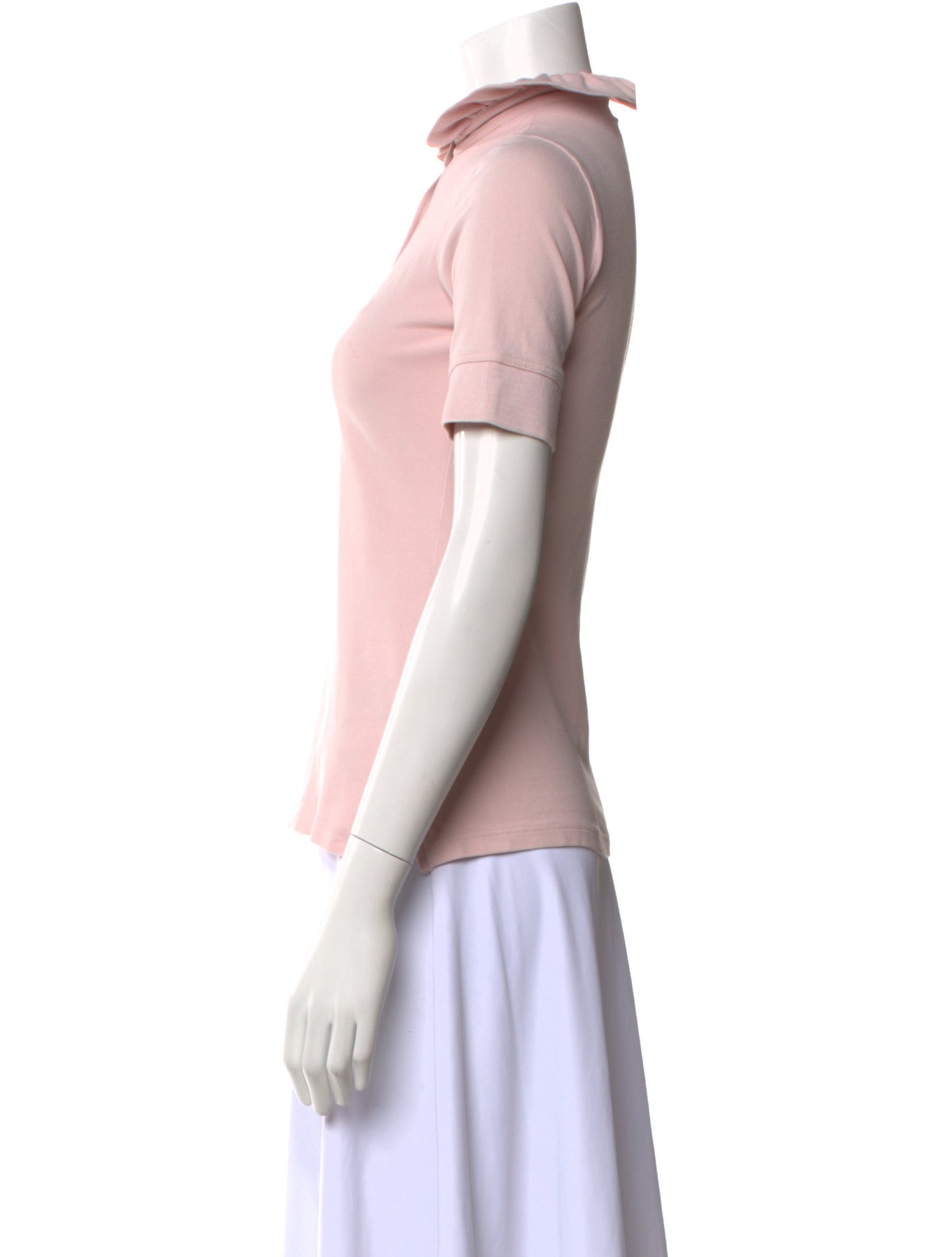 Burberry London Mock Neck Short Sleeve Polo