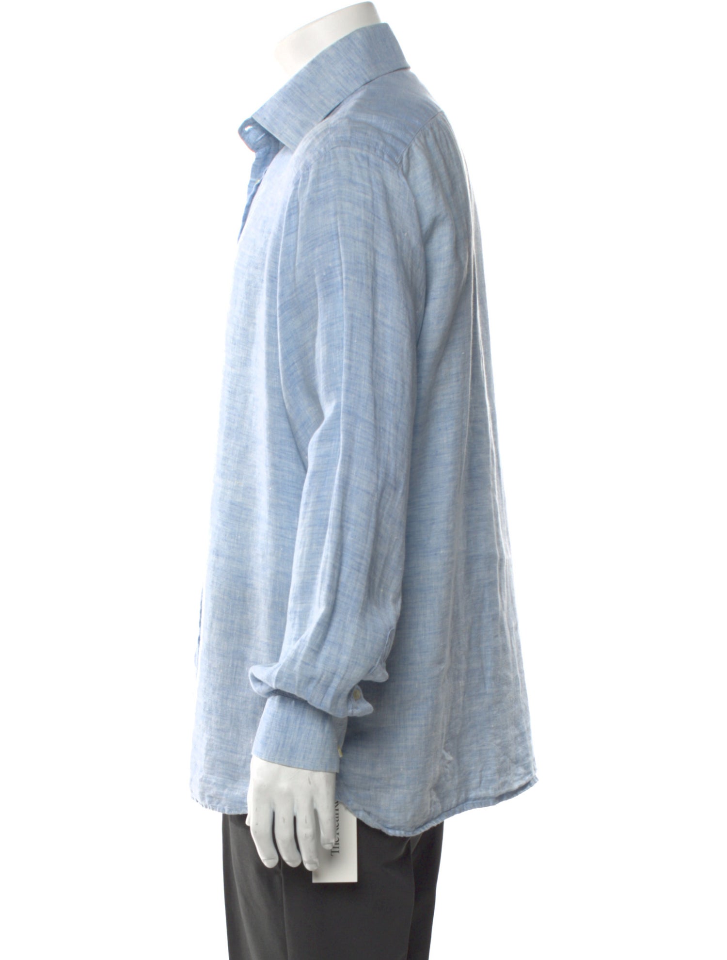 Burberry London Linen Long Sleeve Dress Shirt