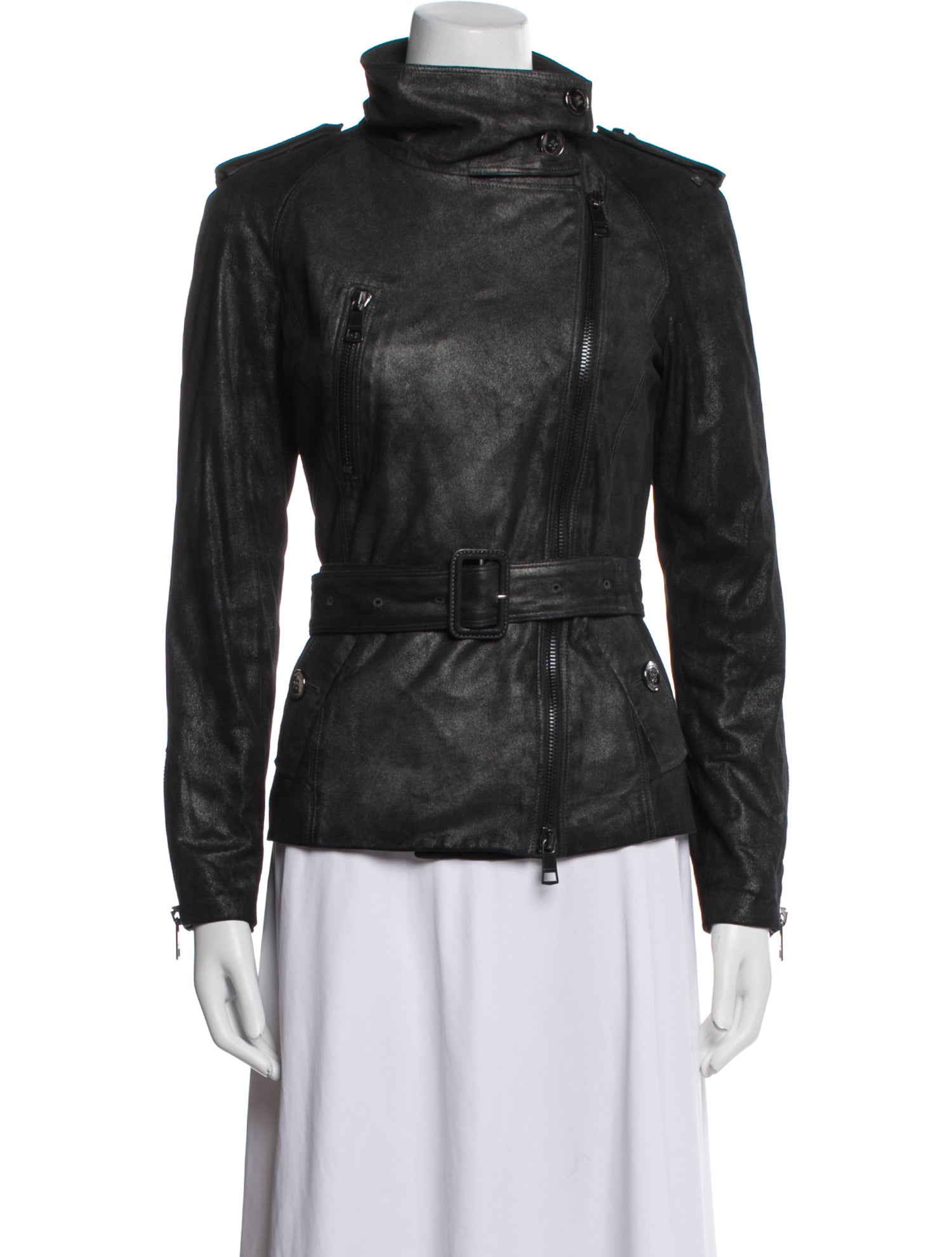 Burberry London Leather Biker Jacket