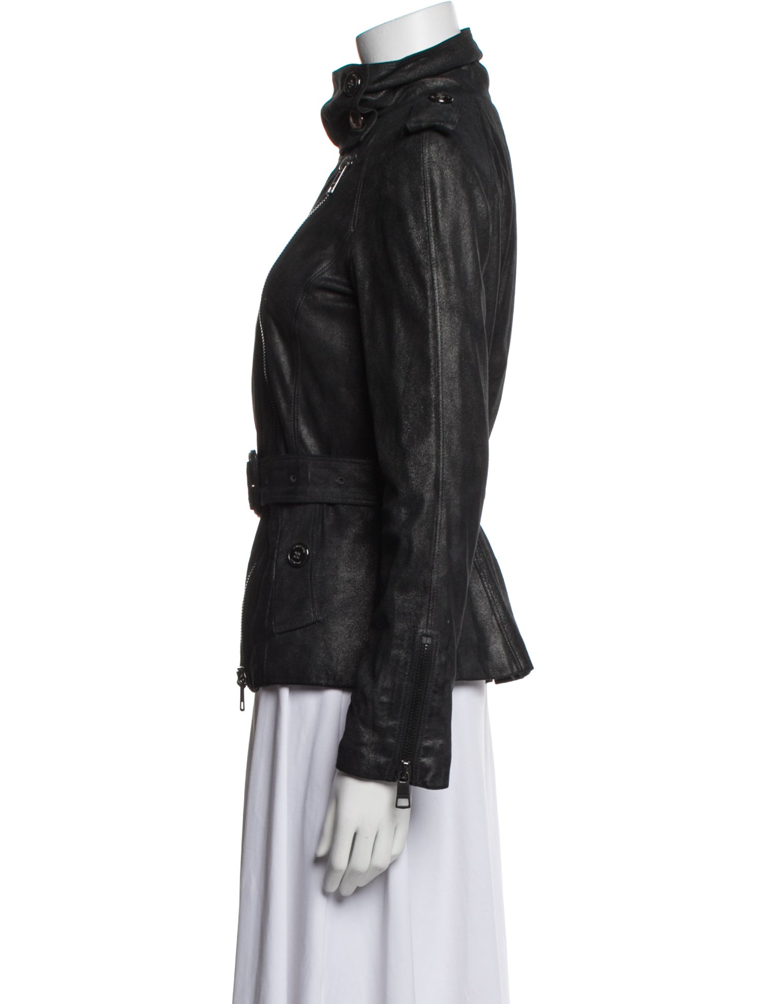 Burberry London Leather Biker Jacket