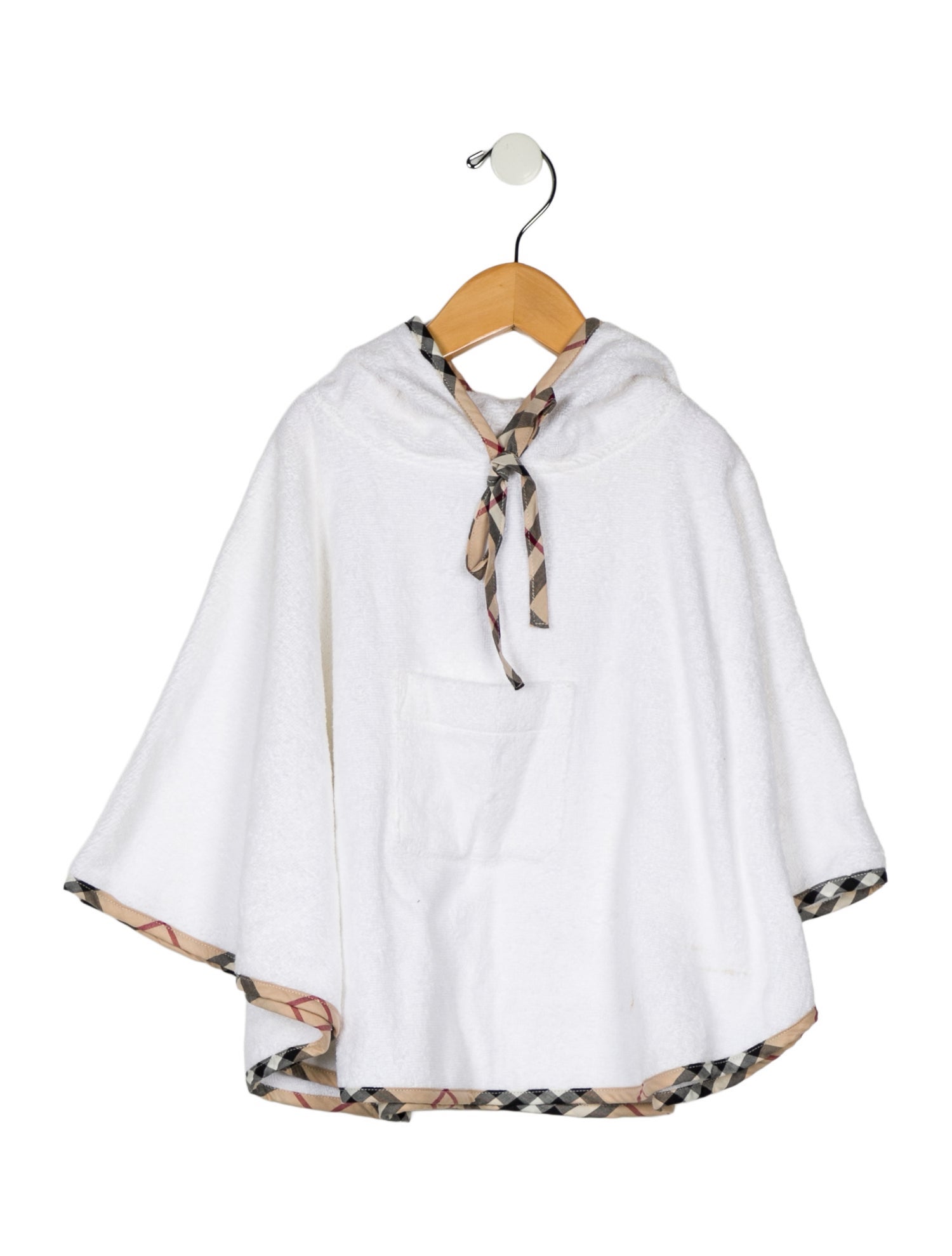 Burberry London toddler girls' white pattern print poncho w/Tags