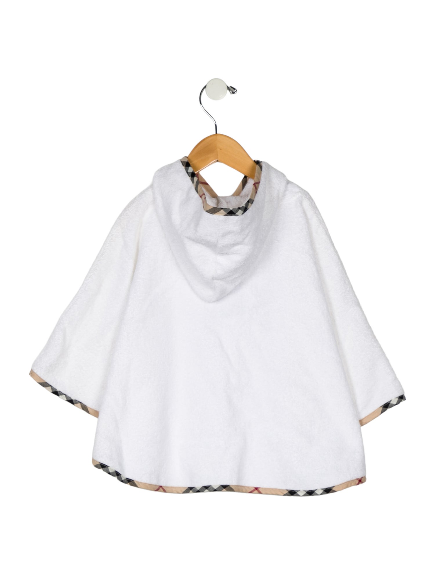 Burberry London toddler girls' white pattern print poncho w/Tags