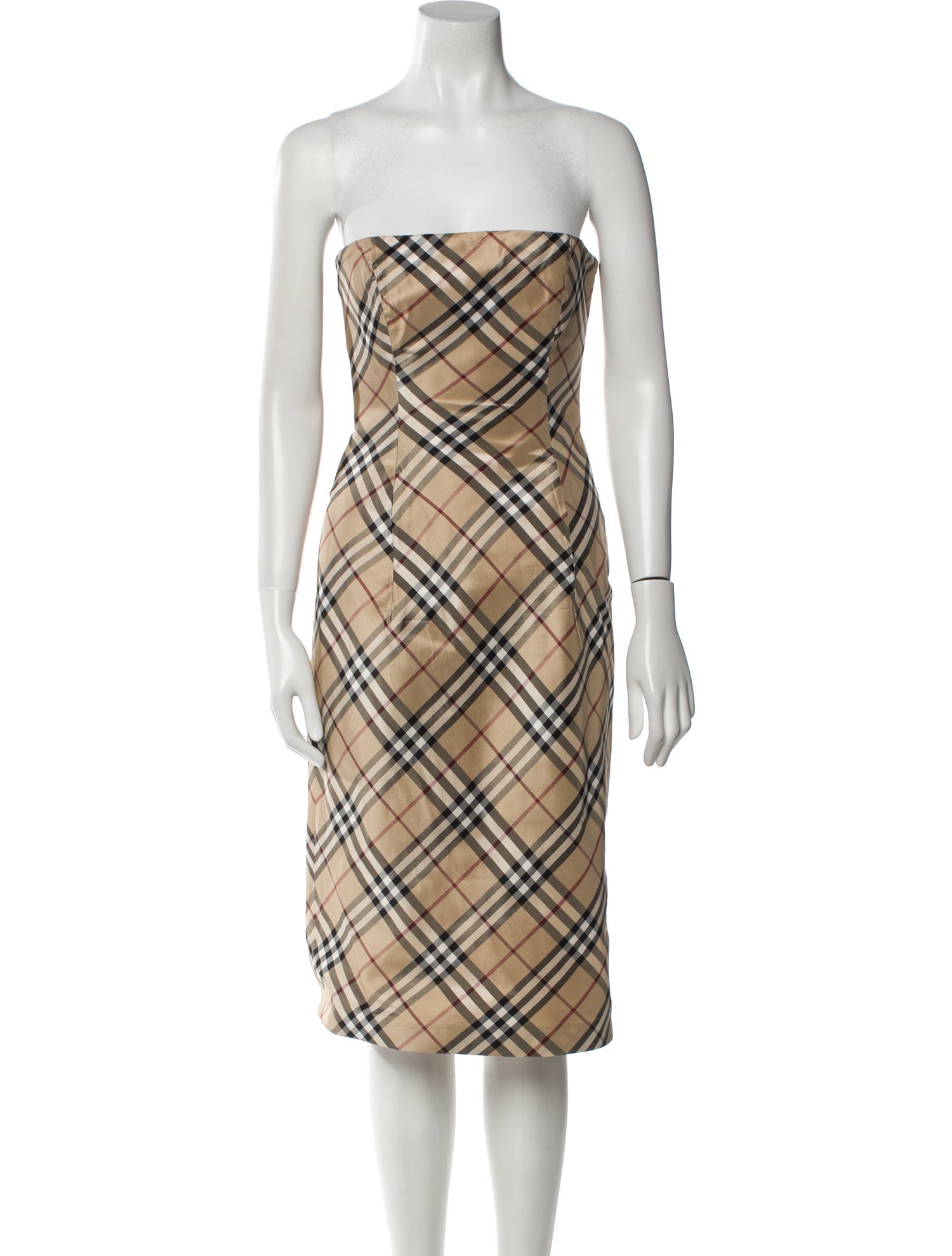 Burberry London Plaid Print Mini Dress