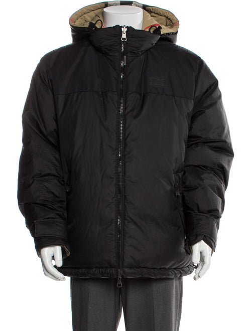 Burberry London House Check Pattern Puffer Coat