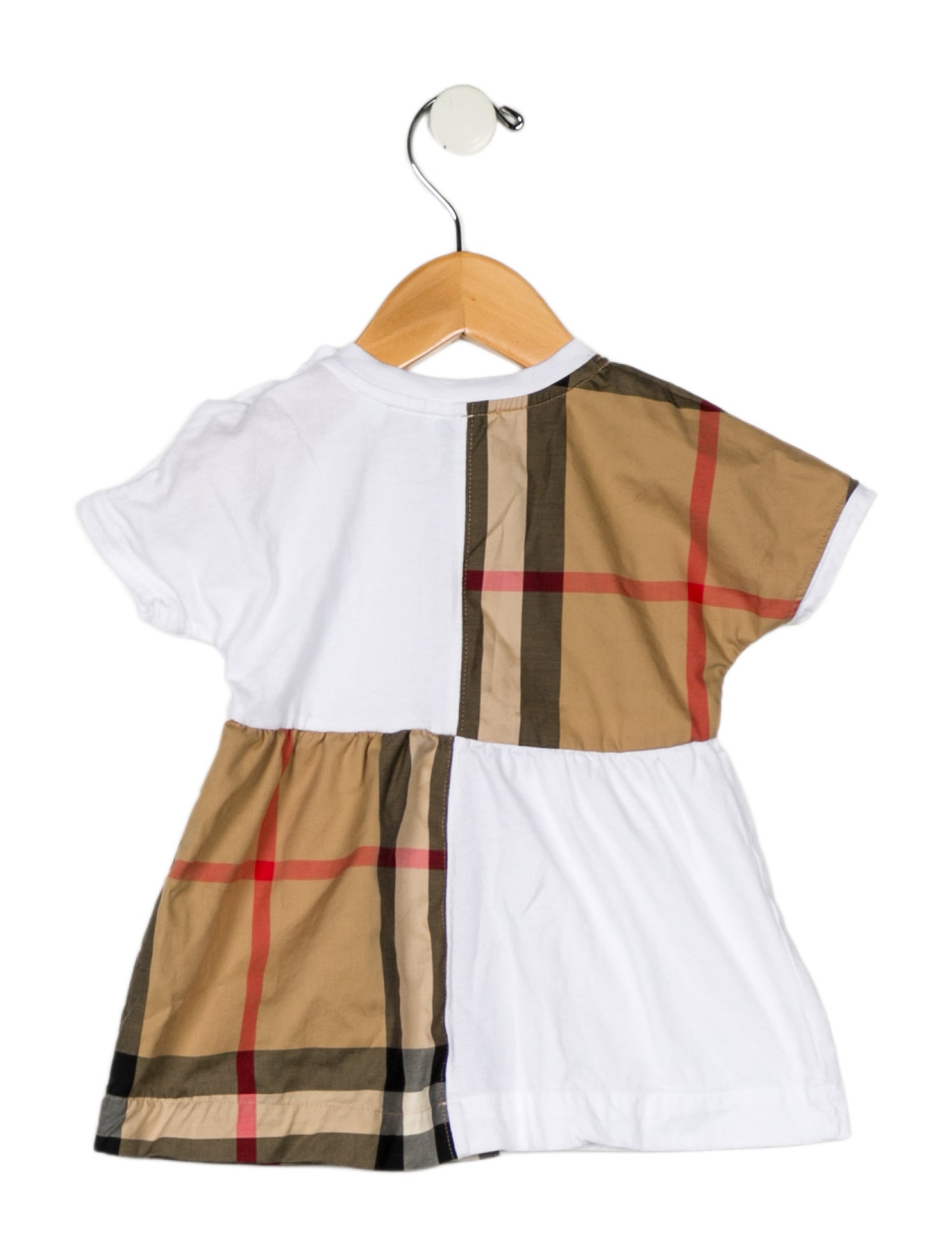 Burberry London infant girls' white pattern printed dress w/Tags