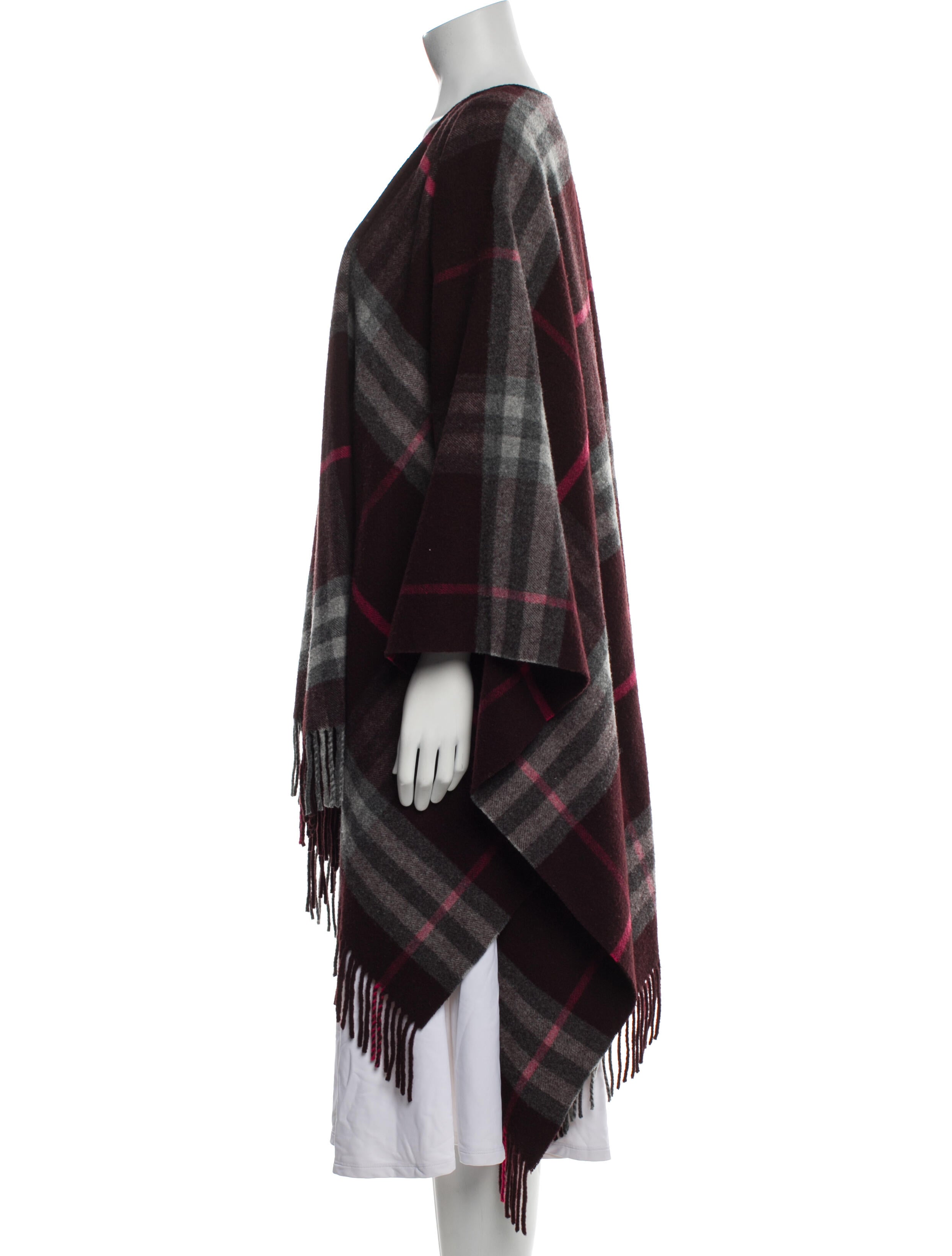 Burberry London Merino Wool Super Nova Check Pattern Shawl