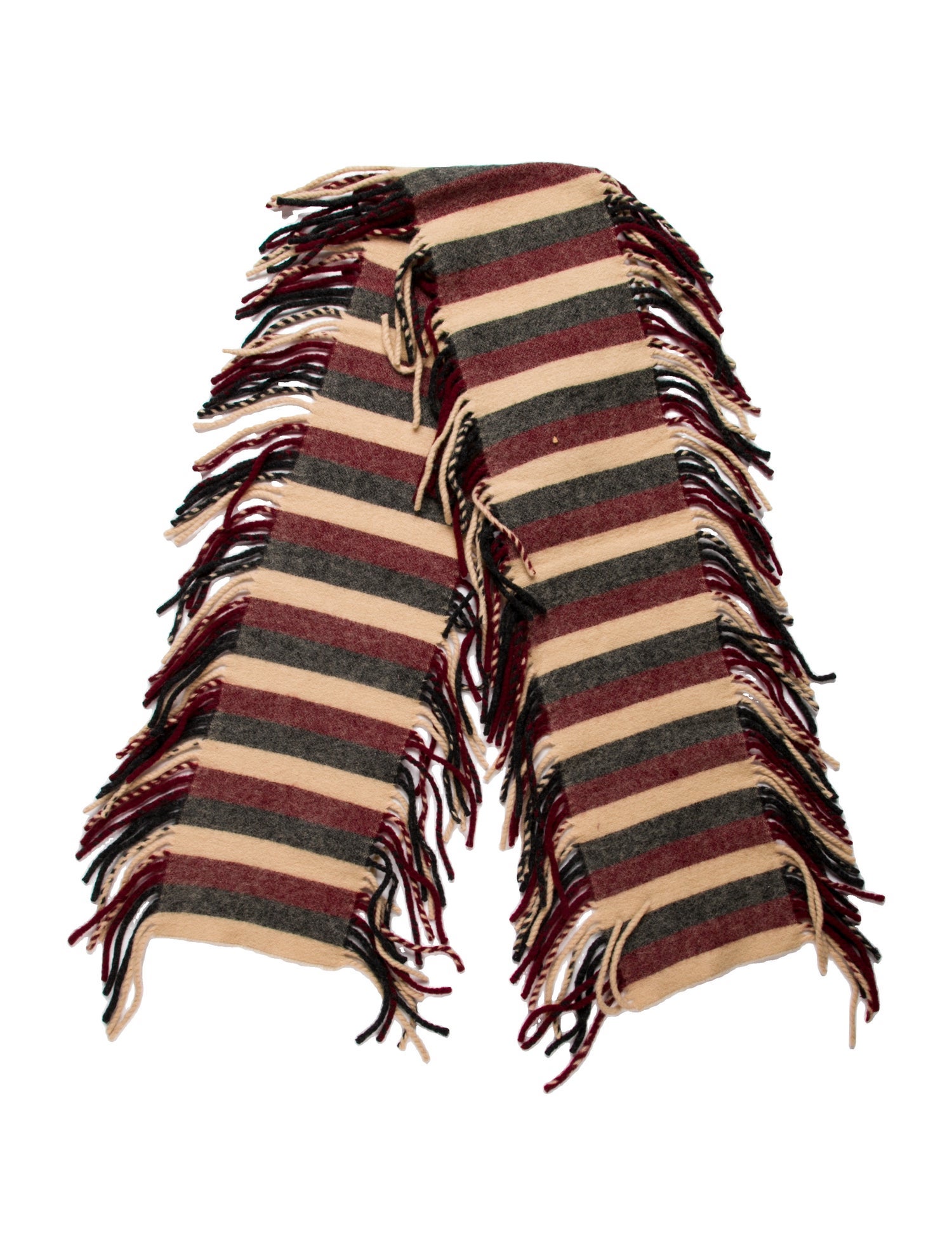 Burberry London Lambswool Striped Scarf