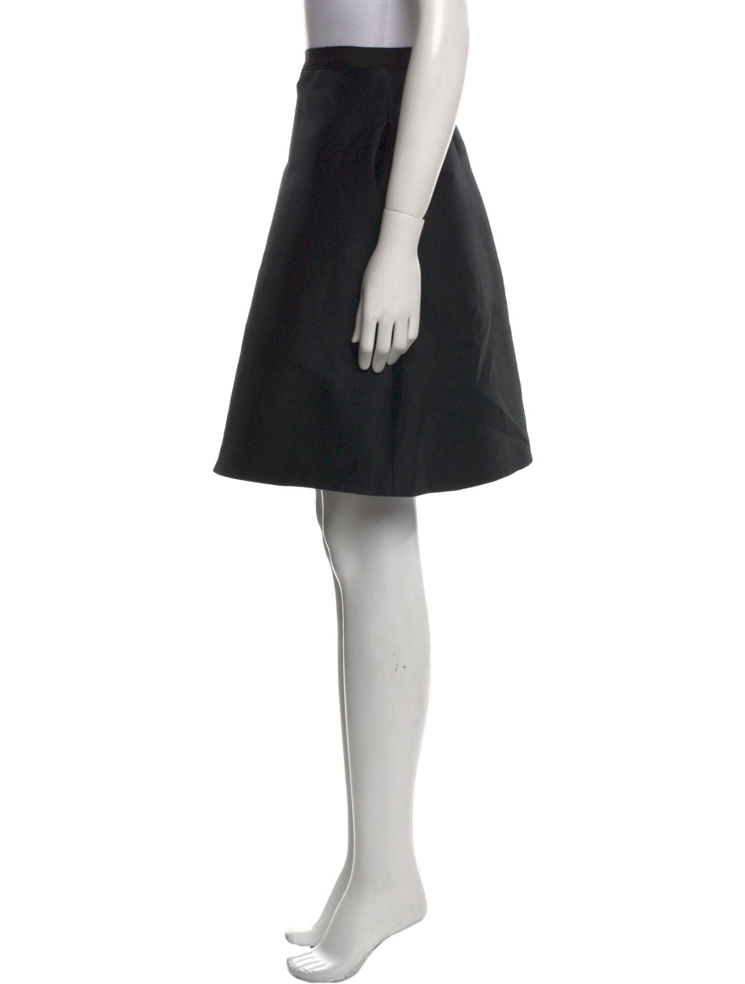 Burberry London Grosgrain Trim Knee-Length Skirt