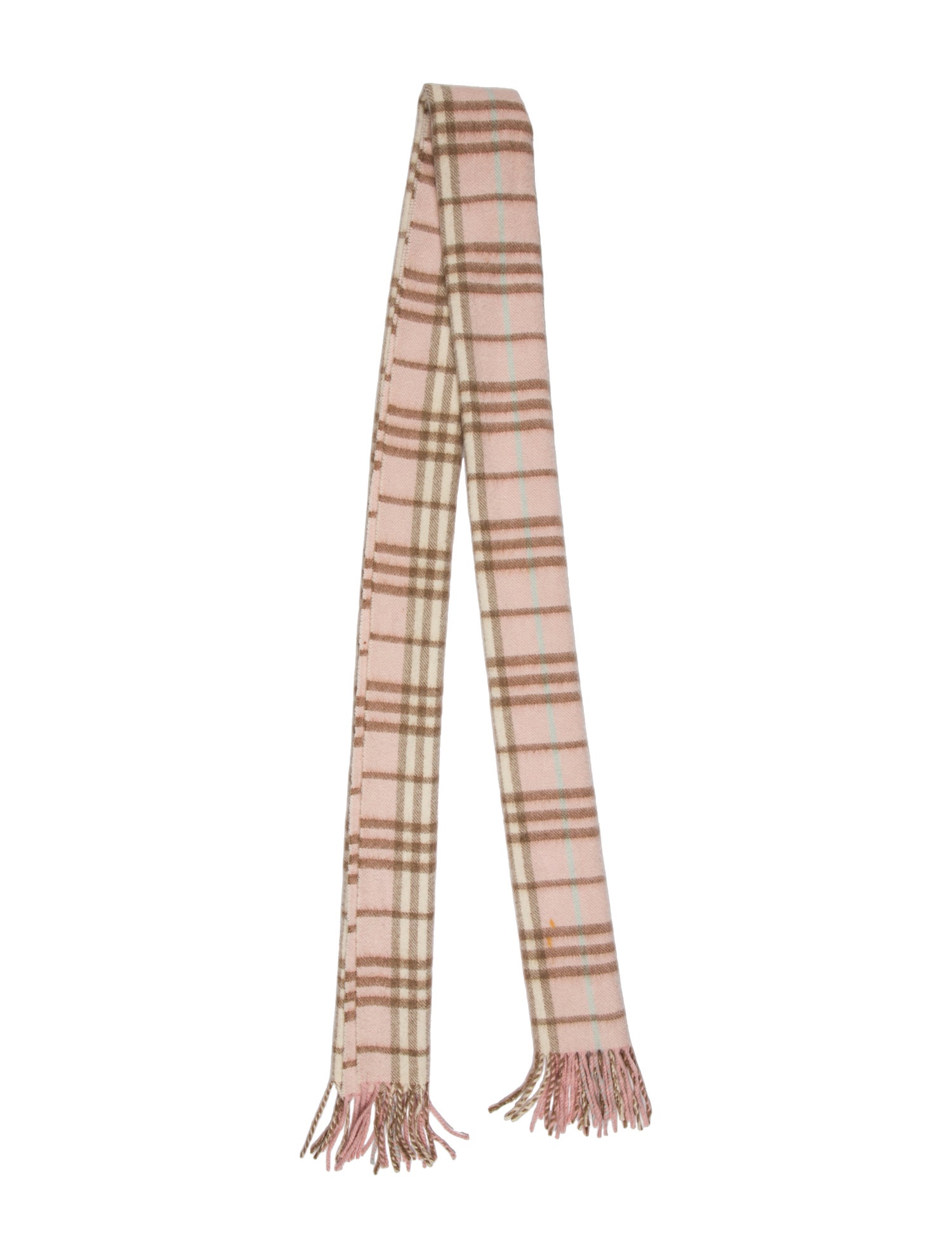 Burberry London Cashmere Plaid Print Scarf