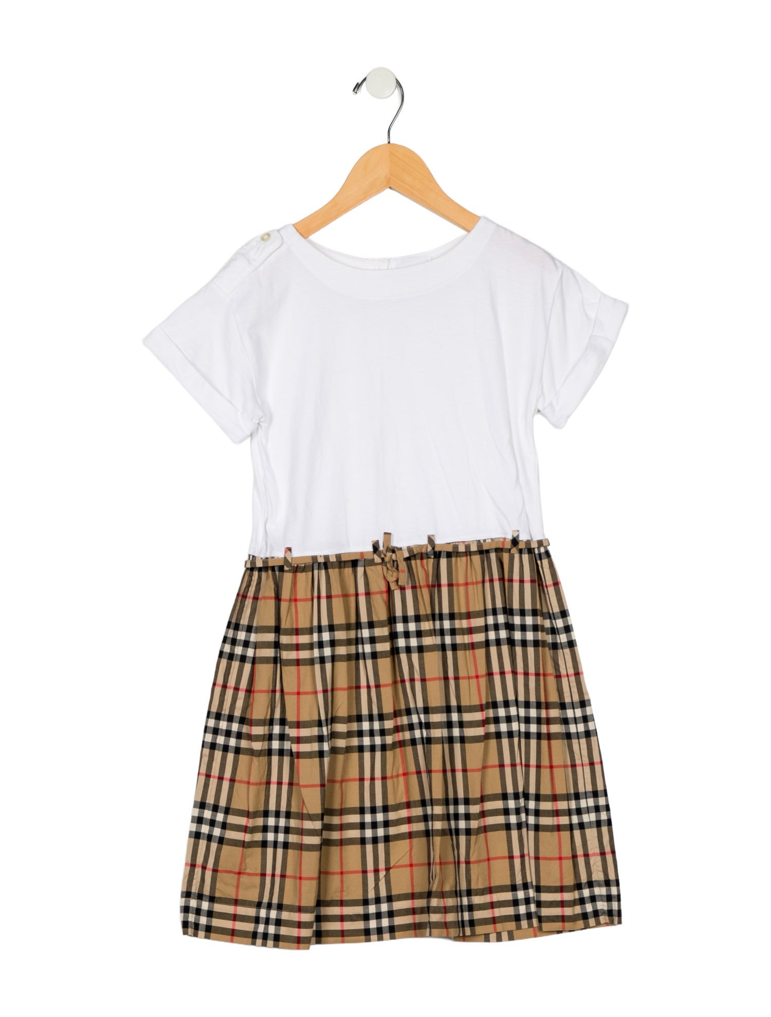 Burberry London girls' house check short sleeve dress