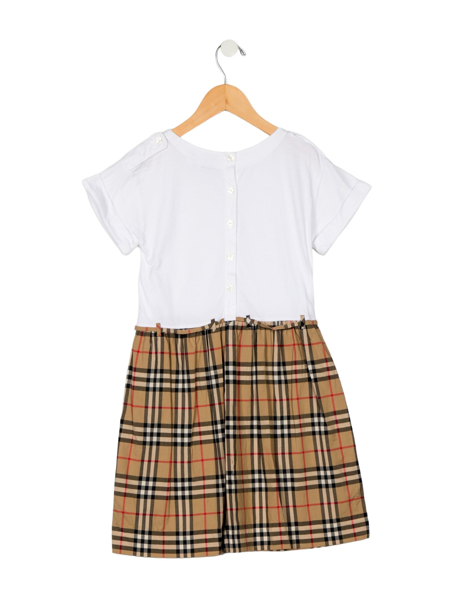 Burberry London girls' house check short sleeve dress