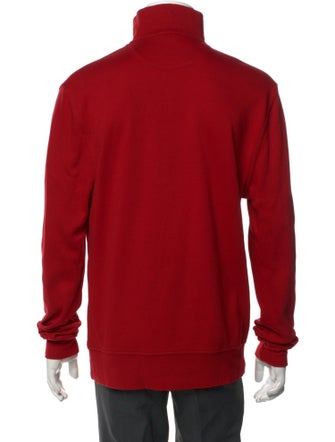 Burberry Brit House Check Pattern Mock Neck Polo Sweater