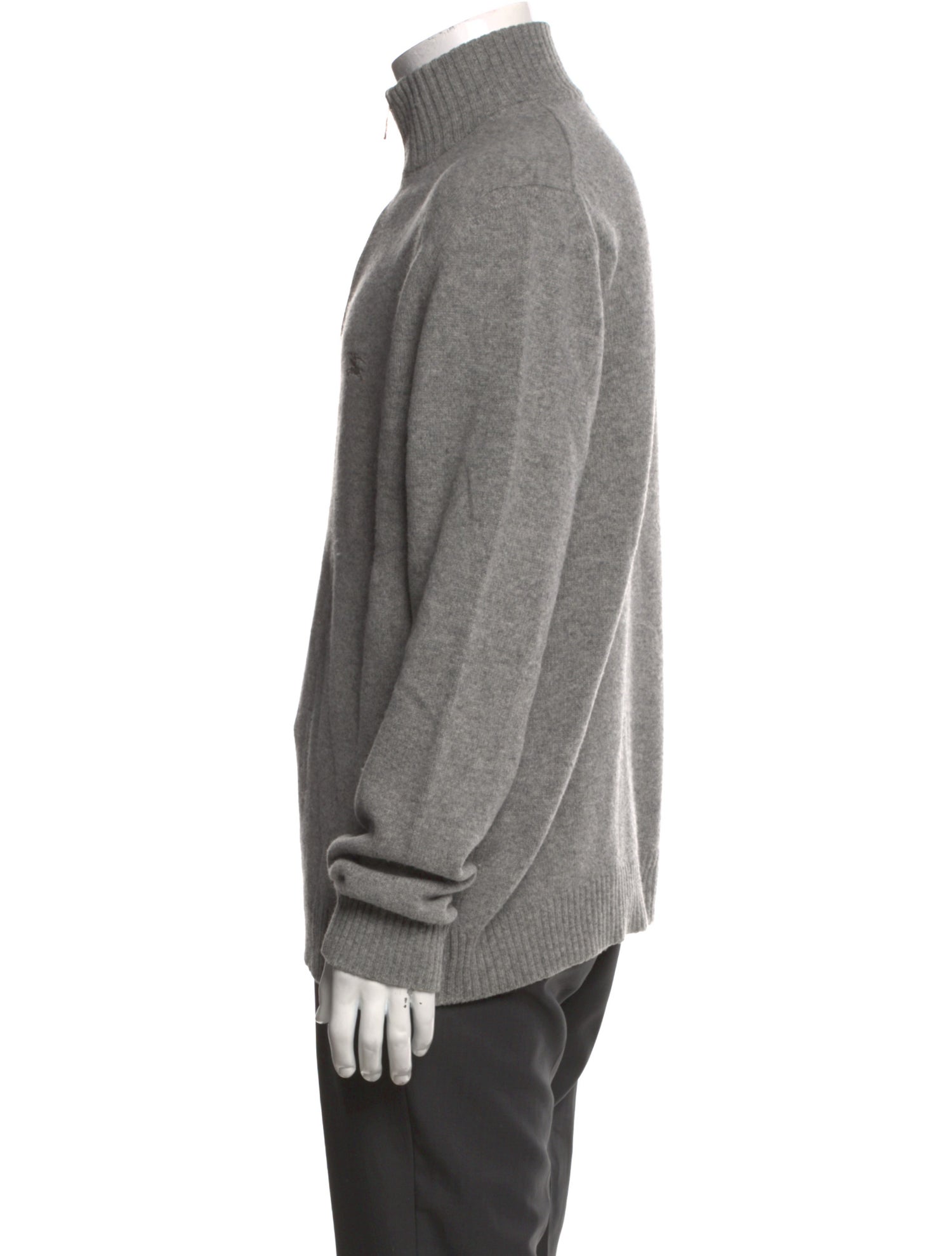 Burberry London Nova Check Pattern Merino Wool Pullover