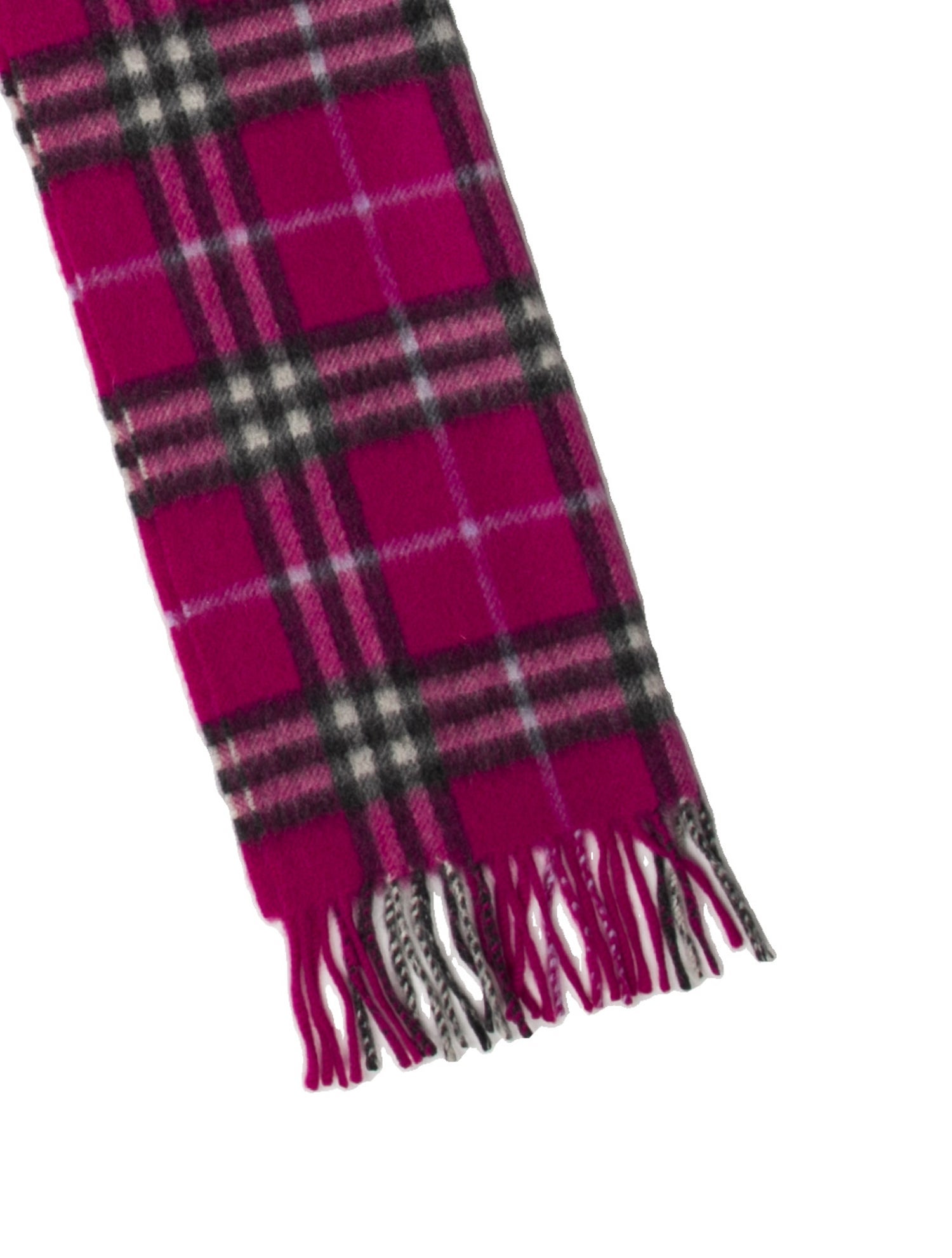 Burberry London Cashmere Nova Check Pattern Scarf