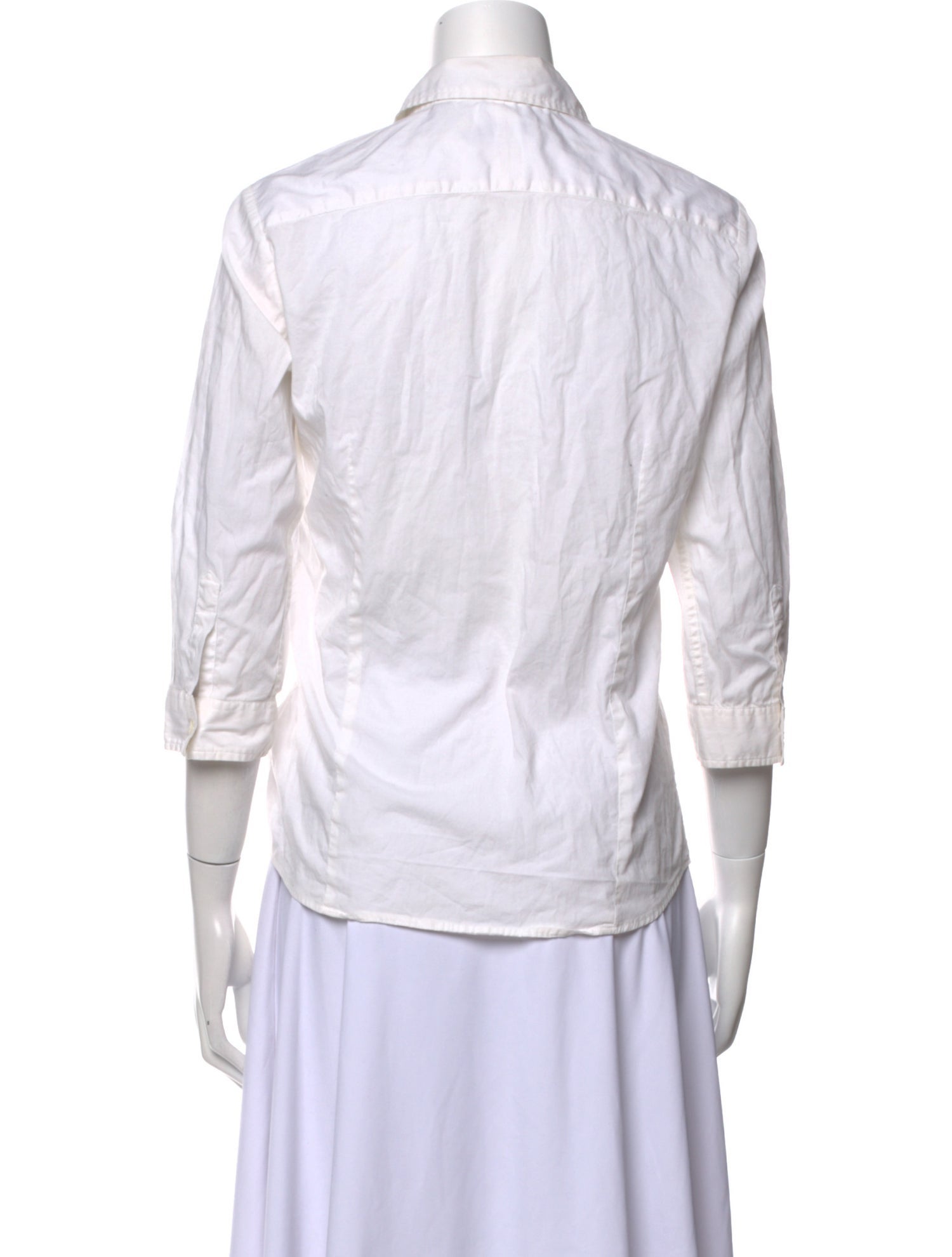 Burberry London Three-Quarter Sleeve Button-Up Top