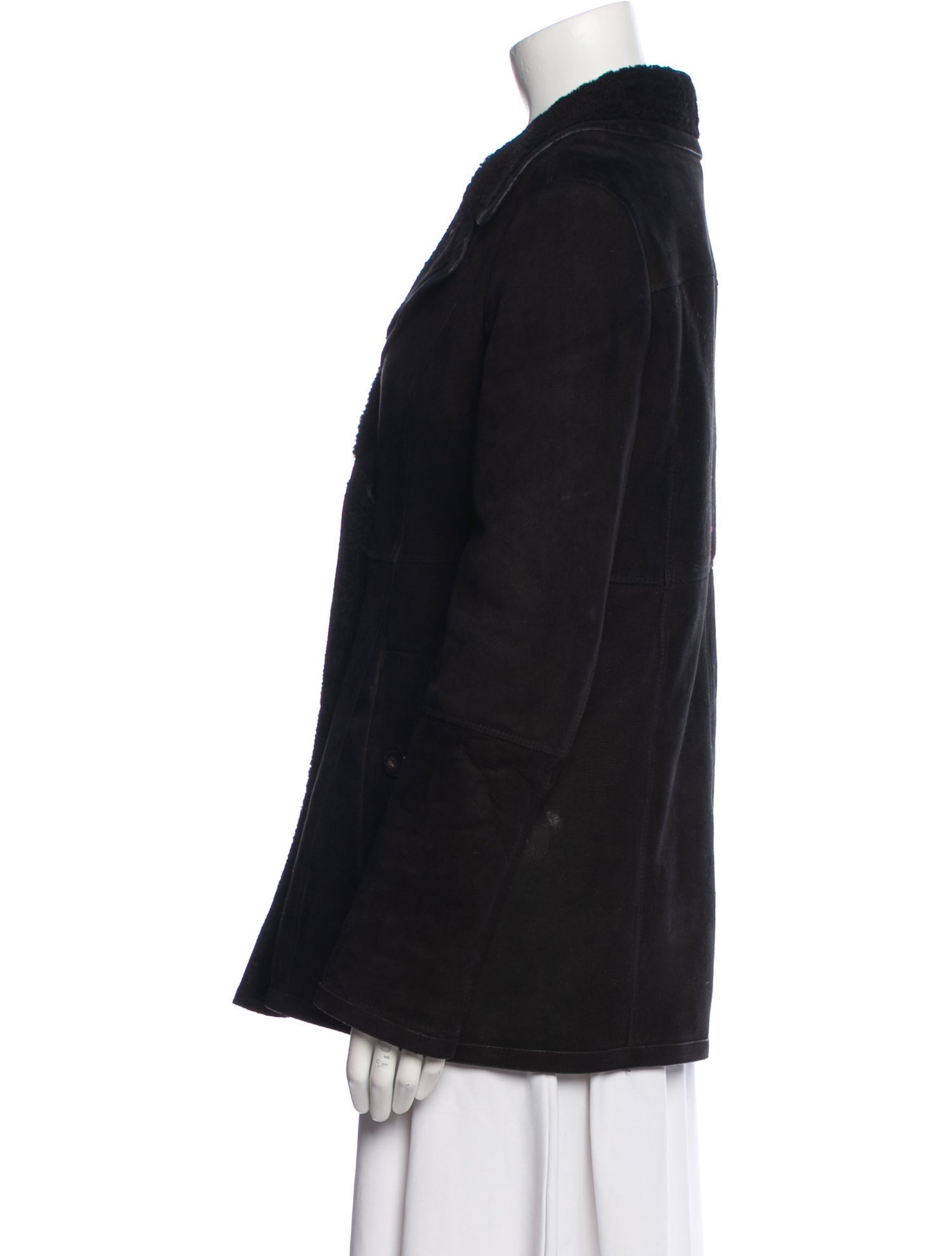 Burberry London Wool Fur Coat