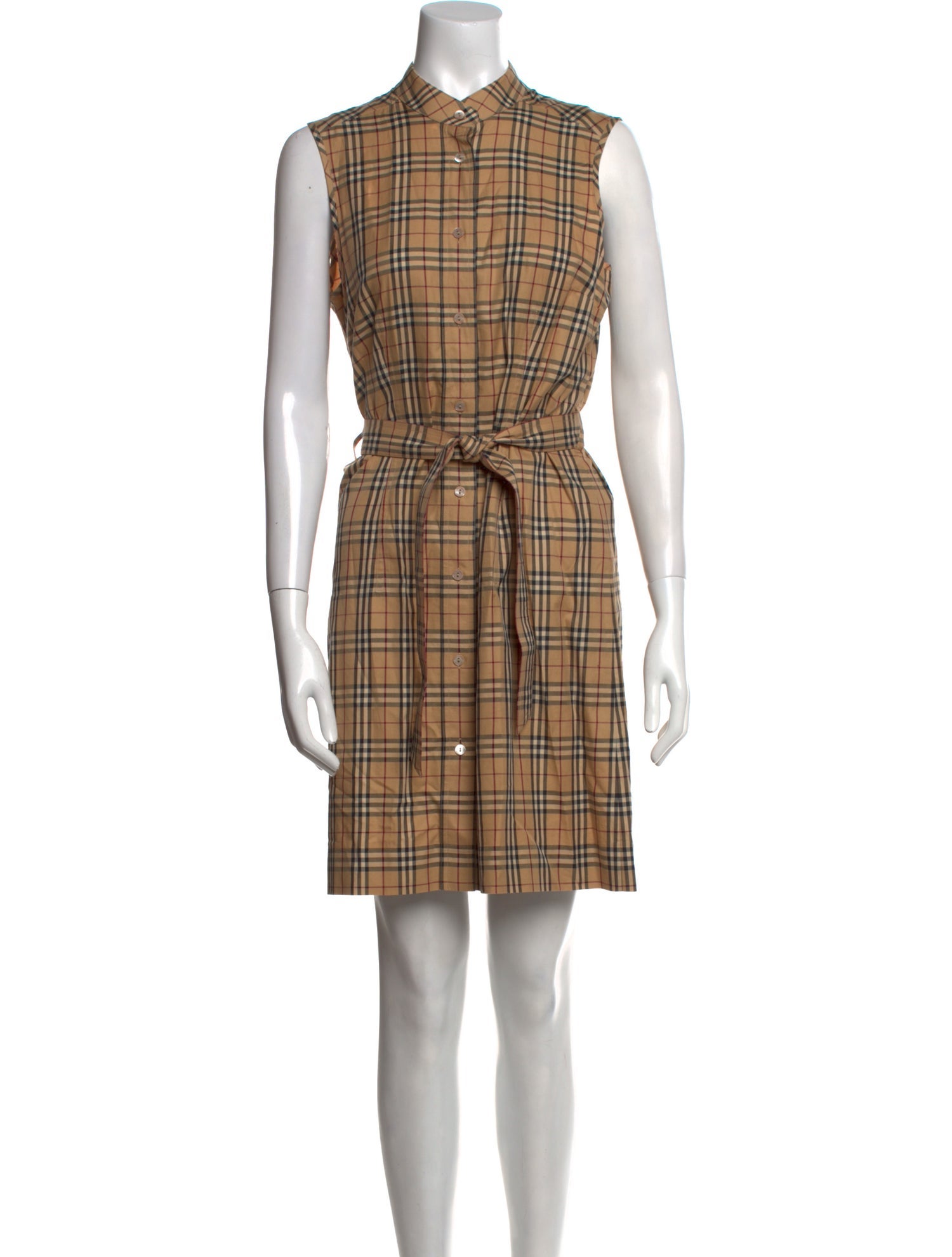 Burberry London Plaid Print Mini Dress