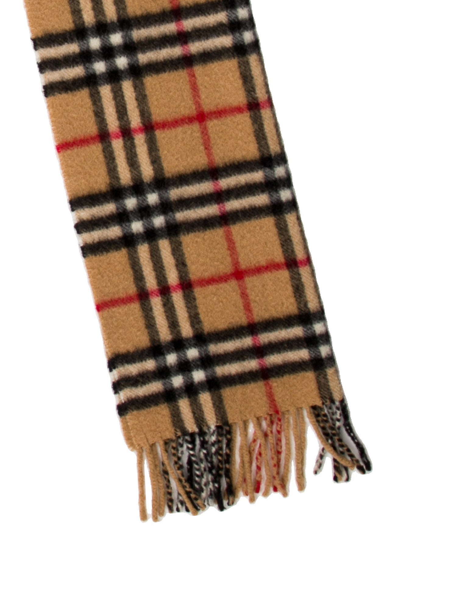 Burberry London Cashmere Nova Check Pattern Scarf
