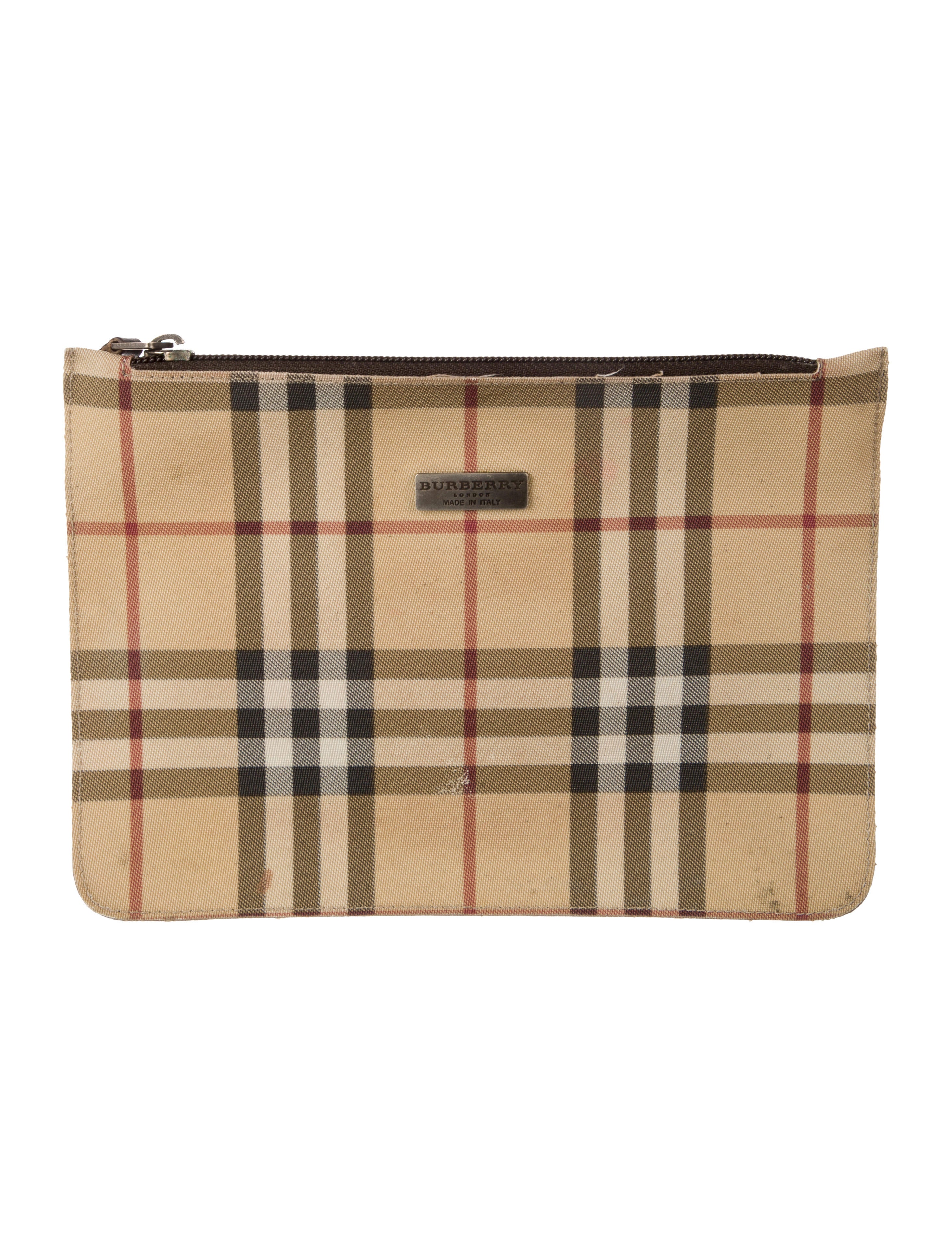 Burberry London Coated Canvas Cosmetic Bag