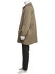 Burberry London House Check Pattern Wool Trench Coat
