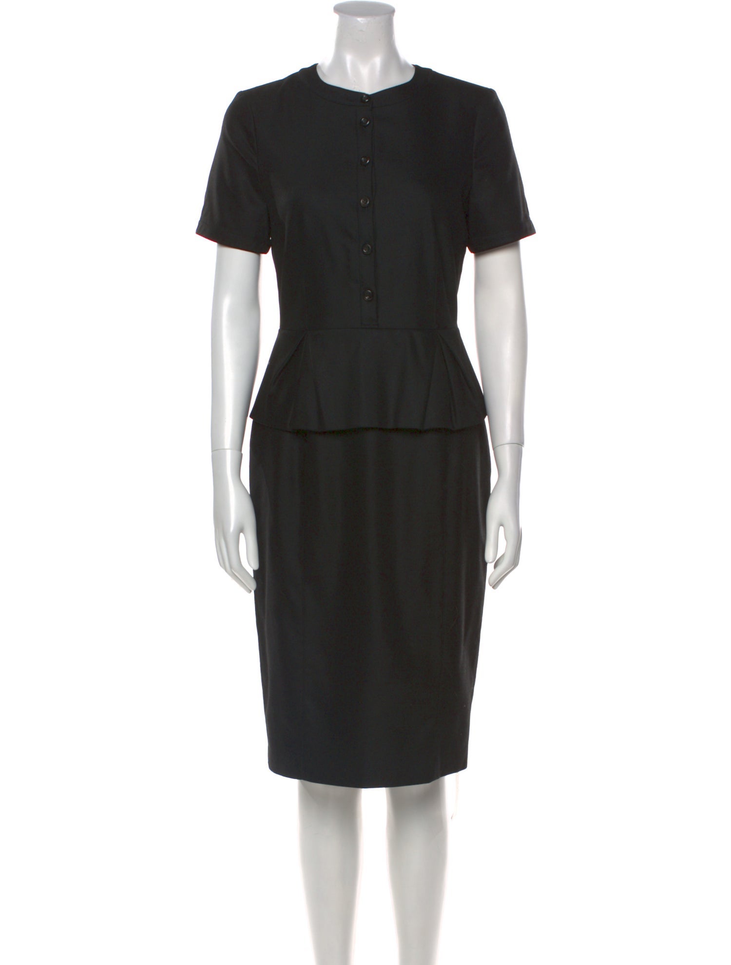 Burberry London Virgin Wool Knee-Length Dress