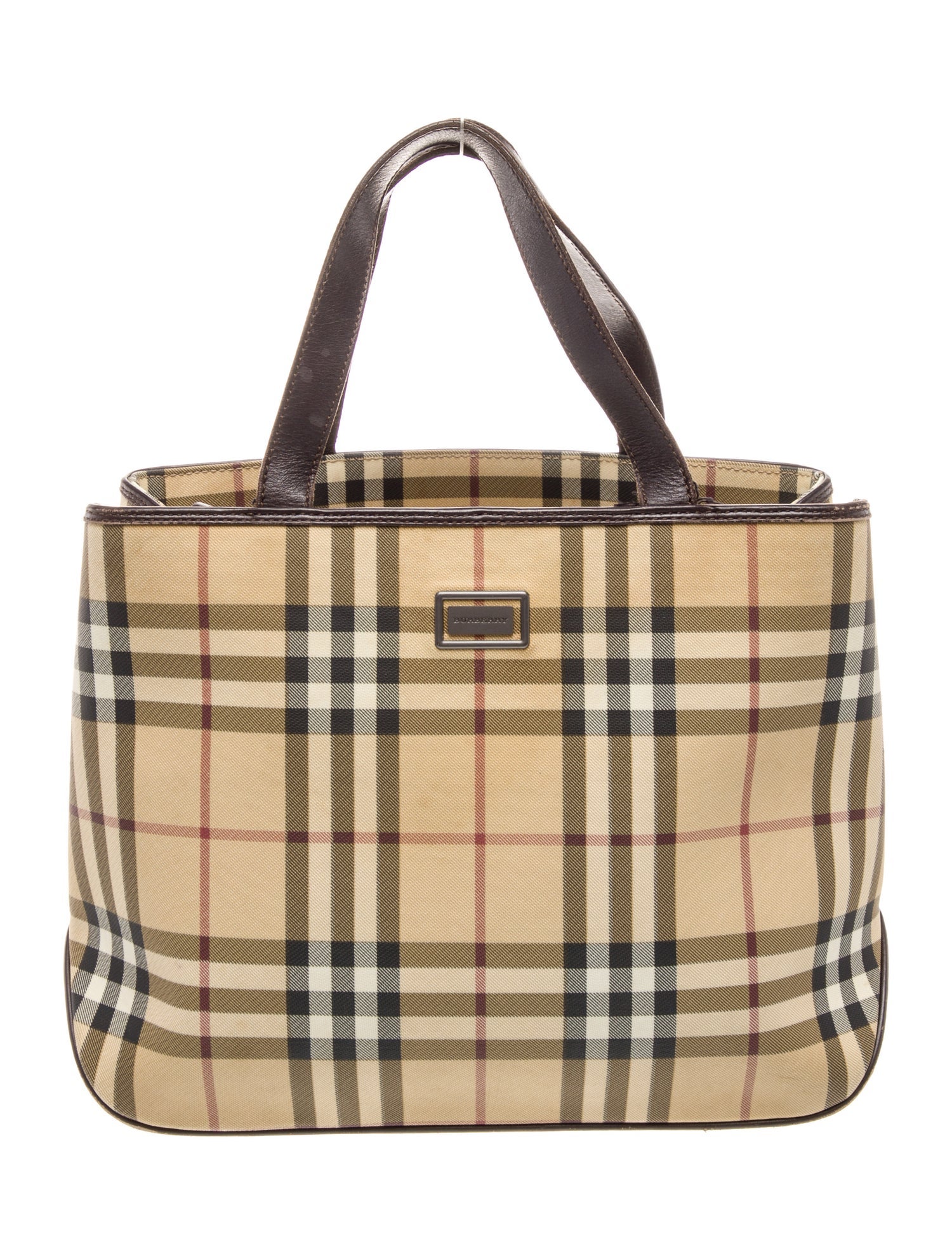 Burberry London Nova Check Top Handle Bag