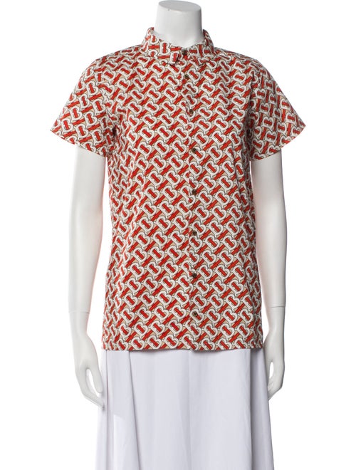 Burberry Boys' TB Print Button Up Shirt