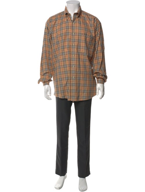 Burberry London House Check Pattern Long Sleeve Shirt