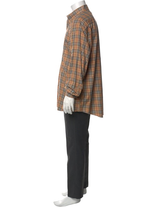 Burberry London House Check Pattern Long Sleeve Shirt
