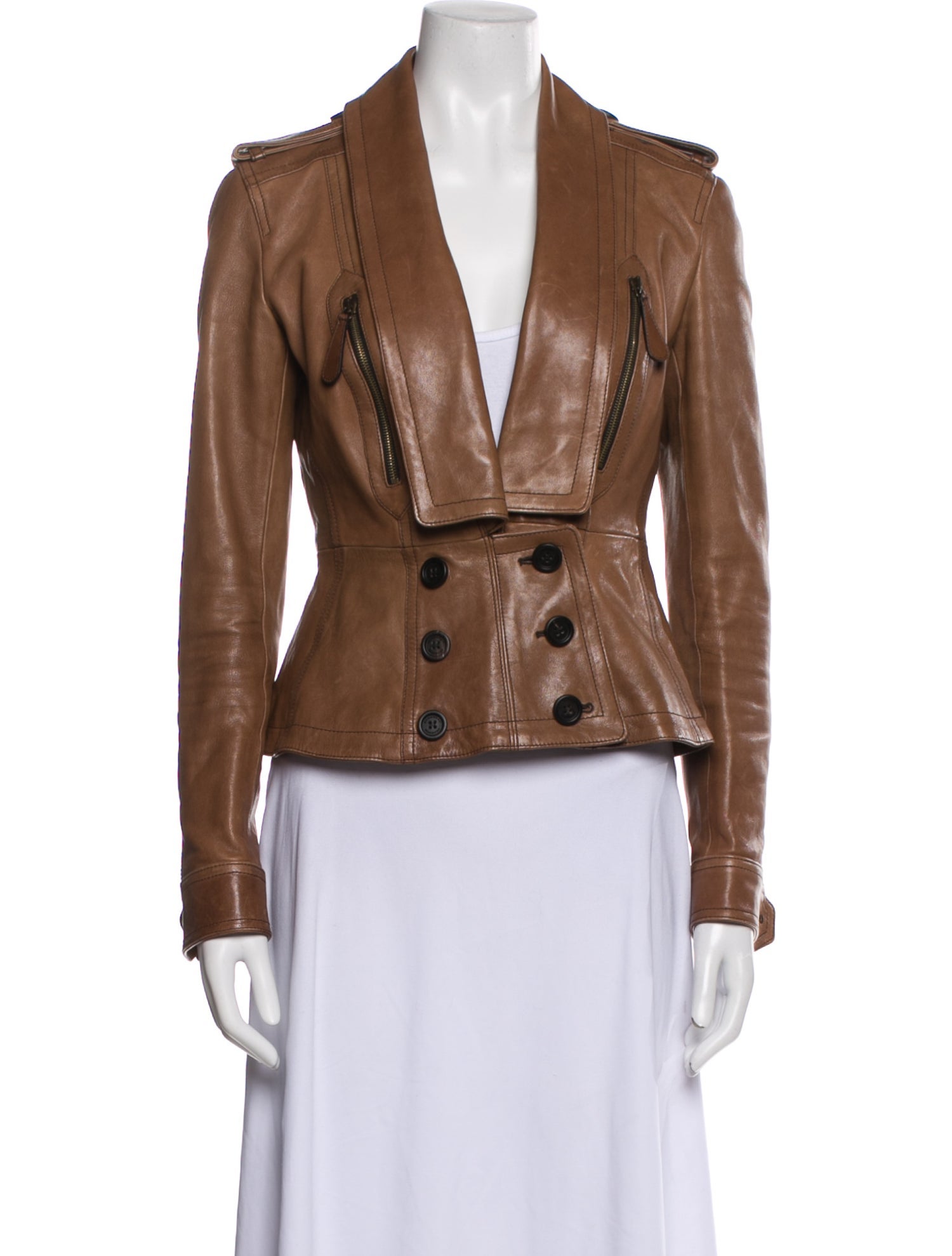 Burberry London Leather Biker Jacket