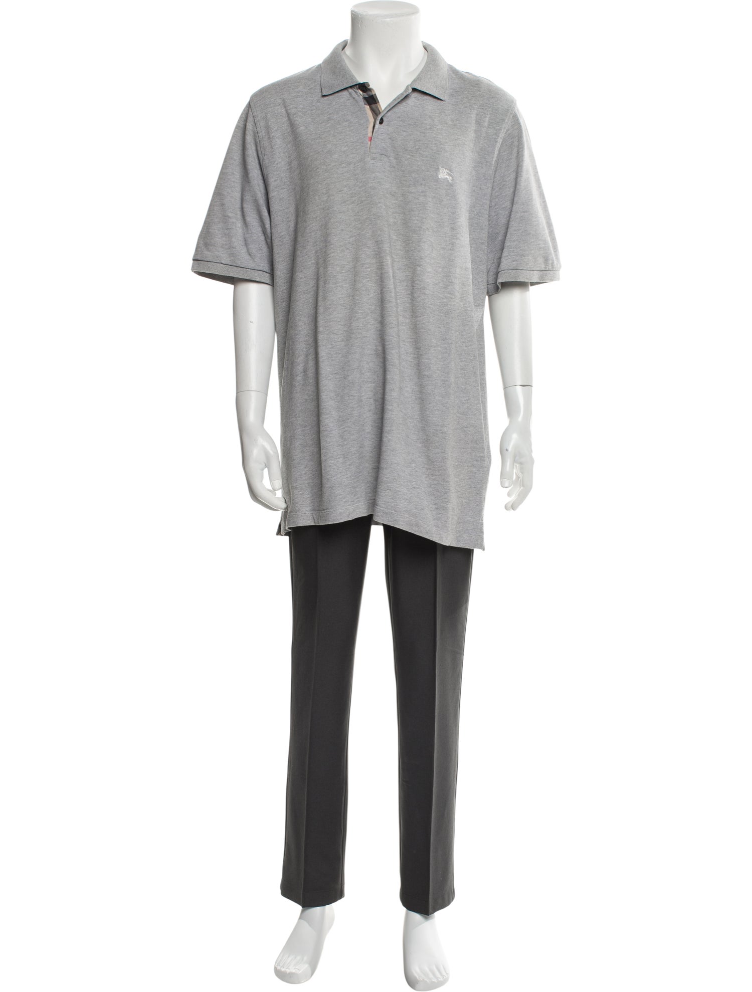 Burberry London Nova Check Pattern Collar Polo Shirt