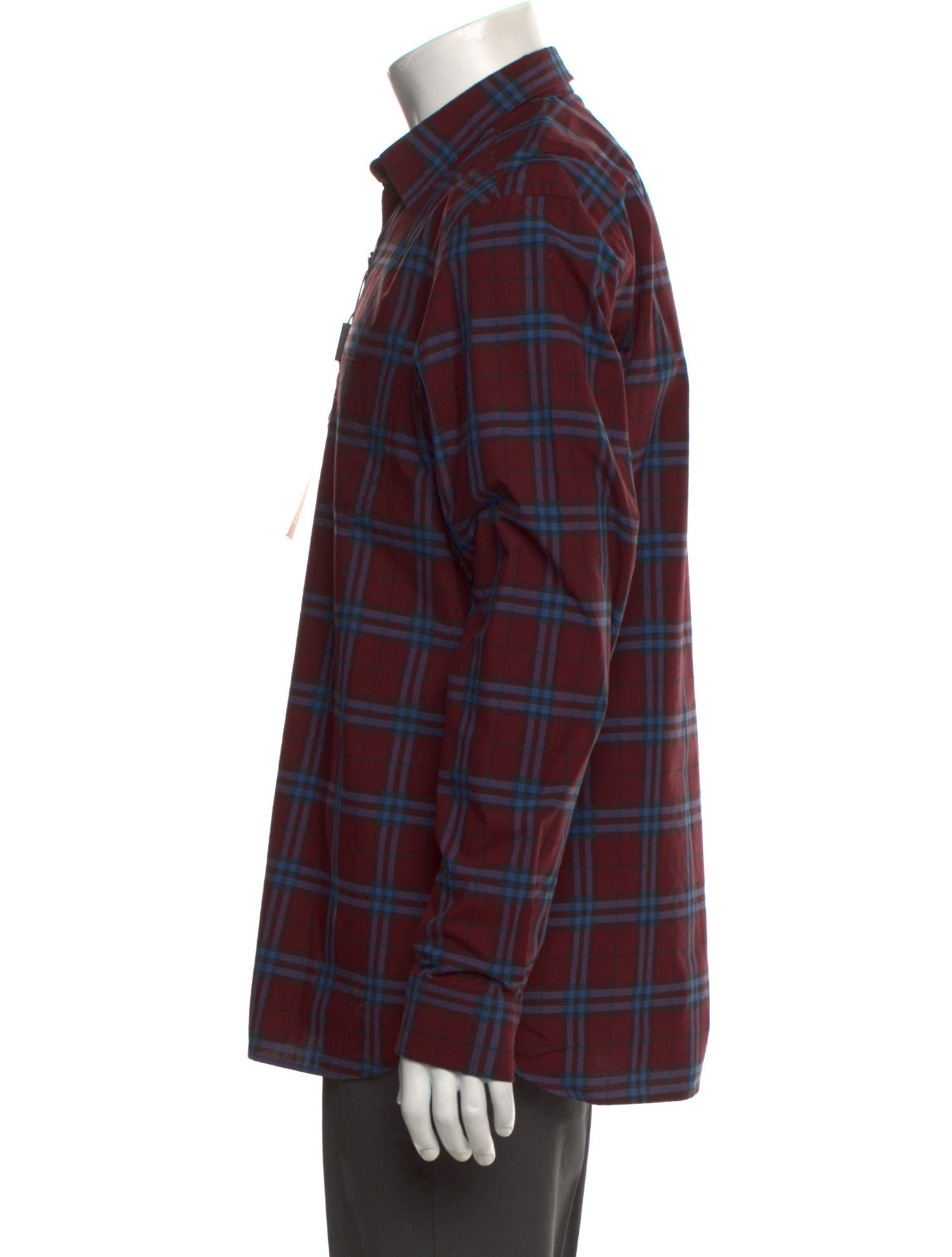 Burberry London Plaid Print Long Sleeve Dress Shirt w/ Tags