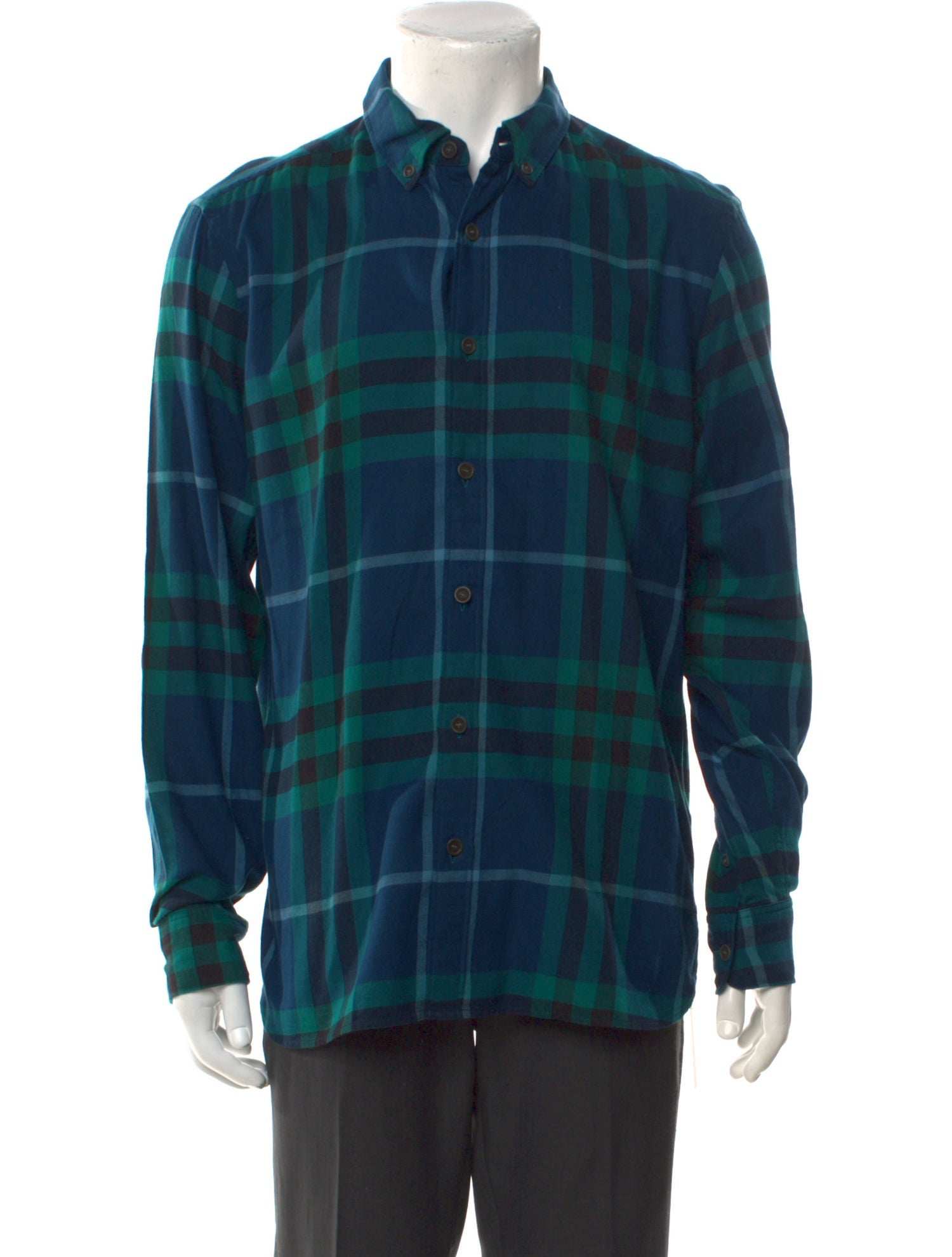 Burberry London Nova Check Pattern Long Sleeve Shirt