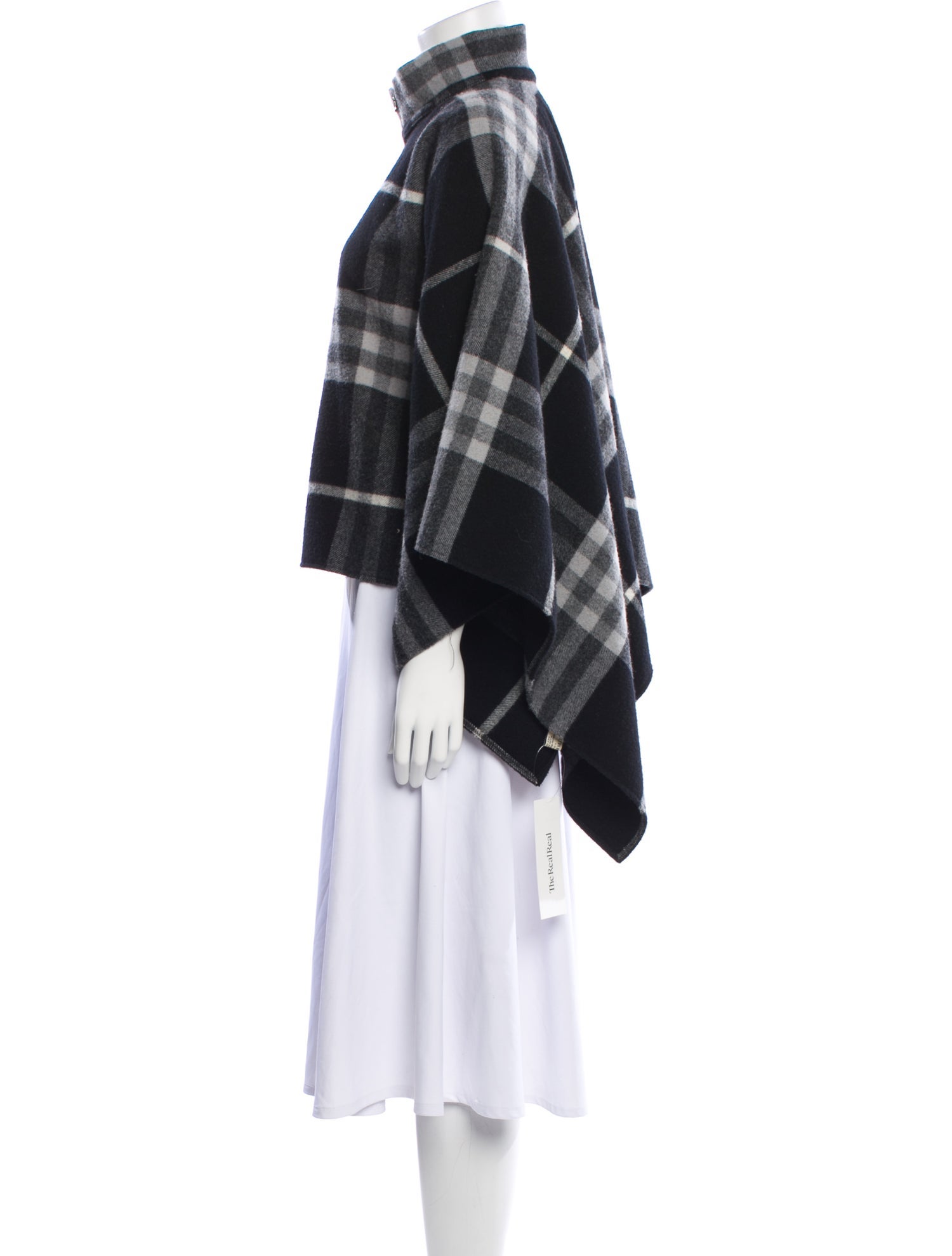 Burberry London Merino Wool Plaid Print Jacket