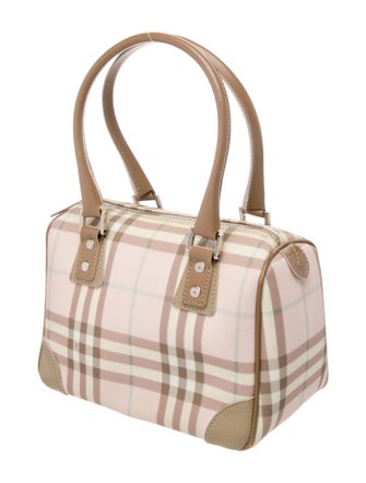 Burberry London Nova Check Top Handle Bag