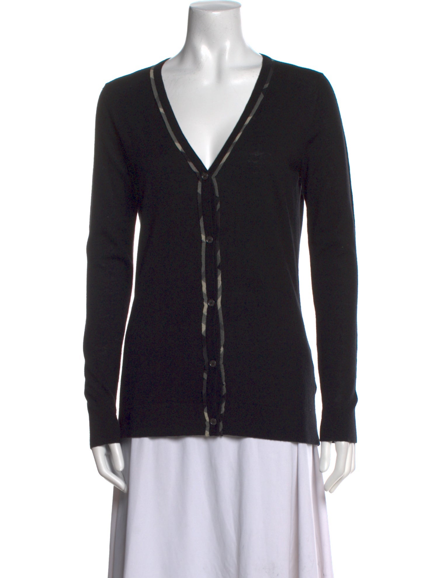 Burberry London Wool V-Neck Sweater