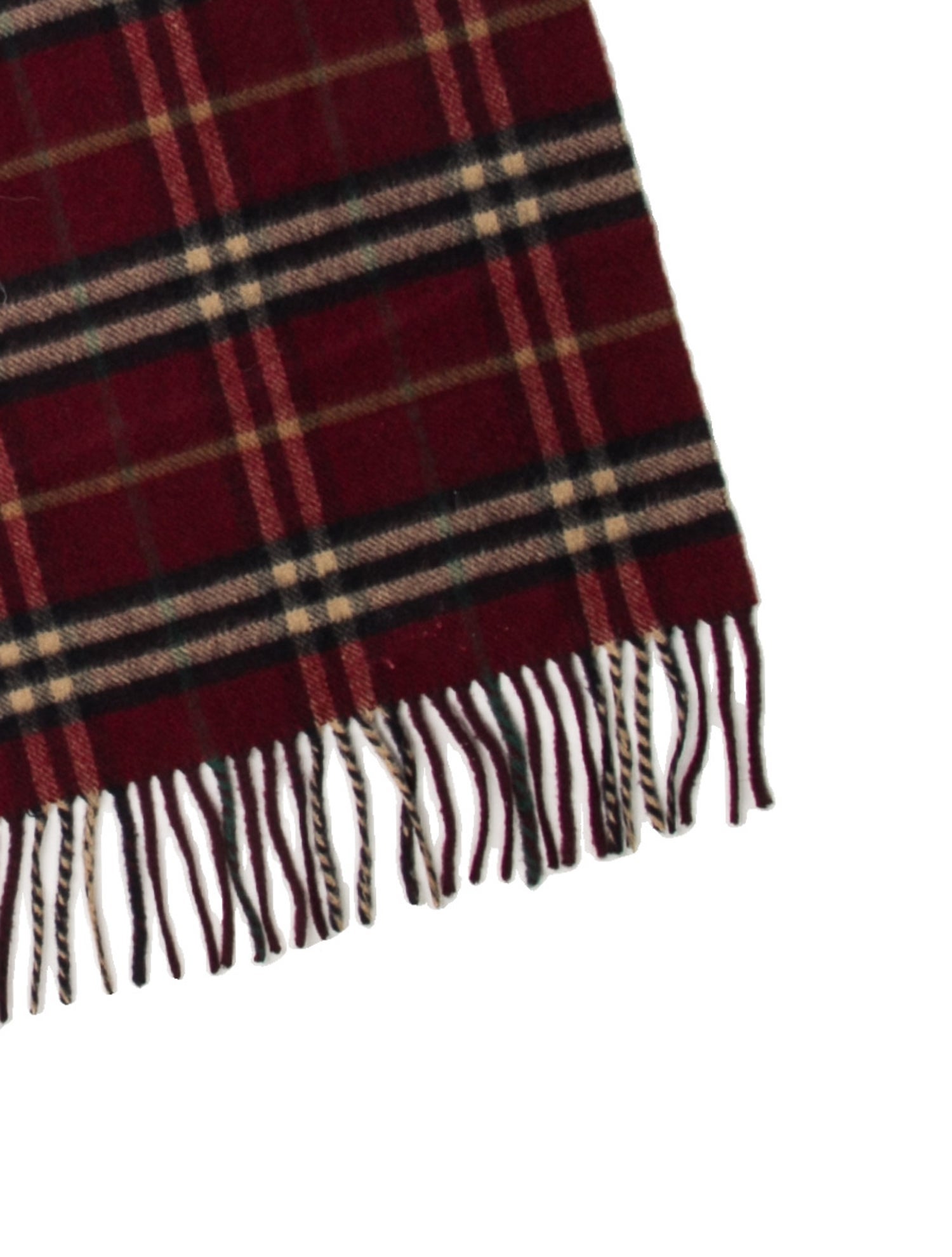 Burberry London Cashmere Nova Check Pattern Scarf