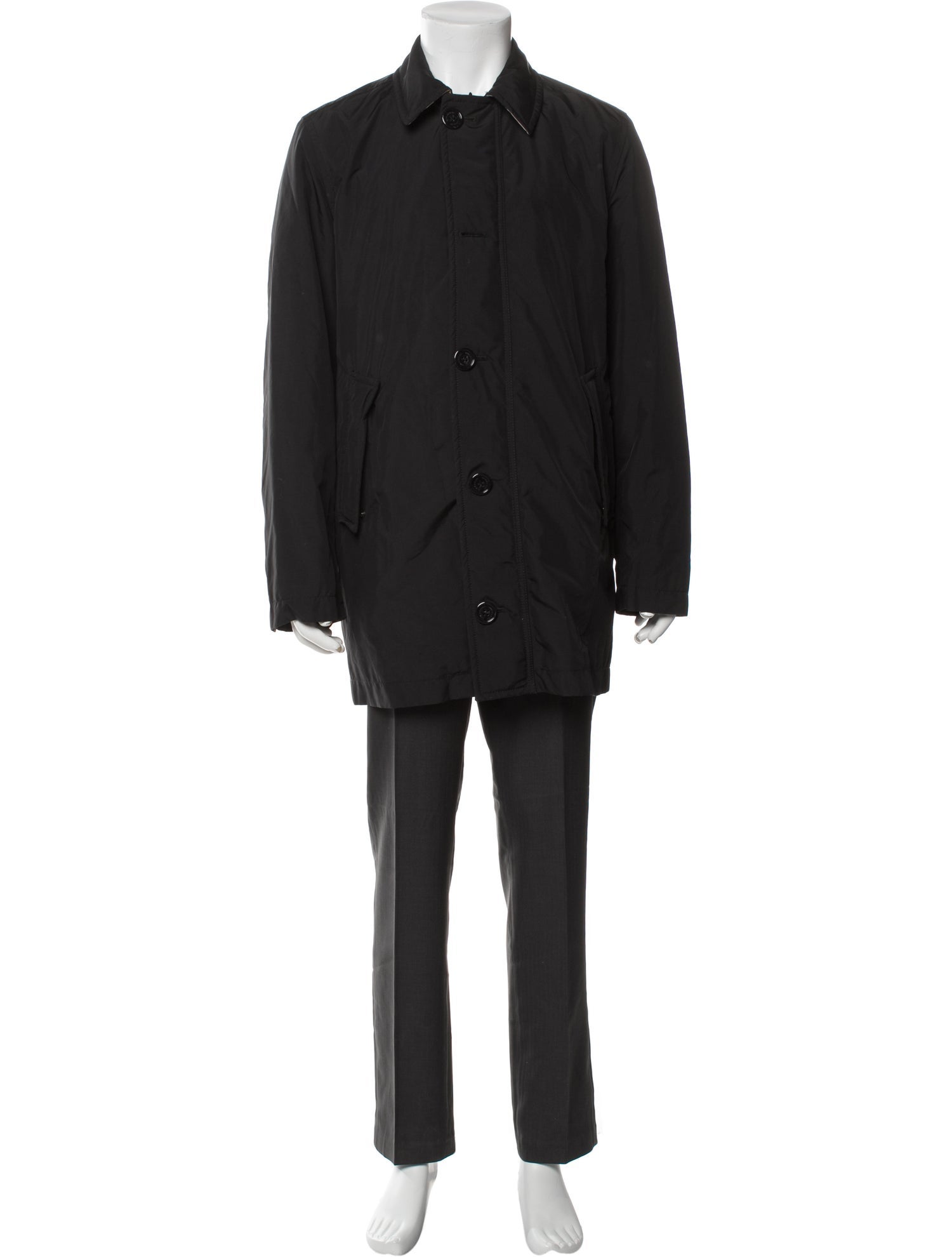 Burberry London Nova Check Pattern Trench Coat