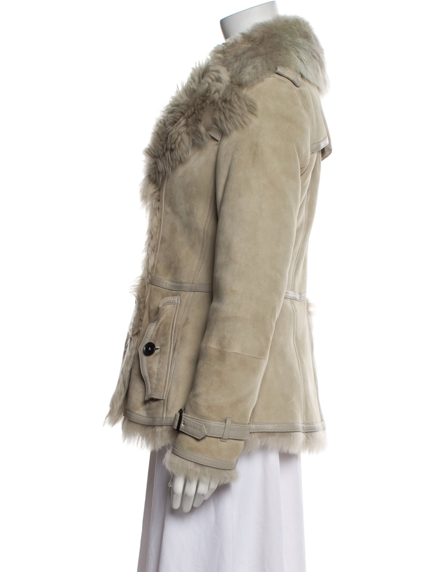Burberry London Shearling Fur Jacket