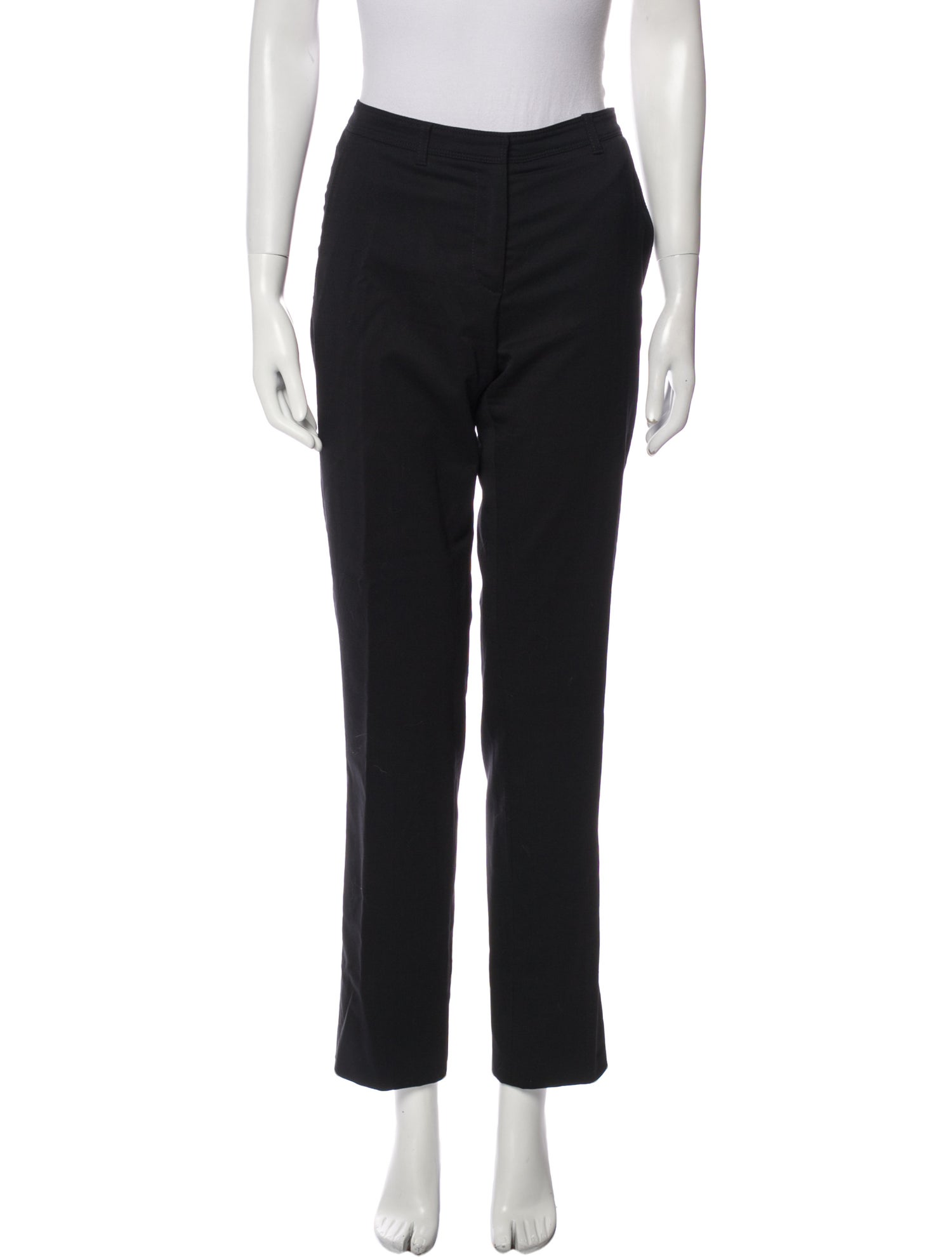 Burberry London Virgin Wool Straight Leg Pants