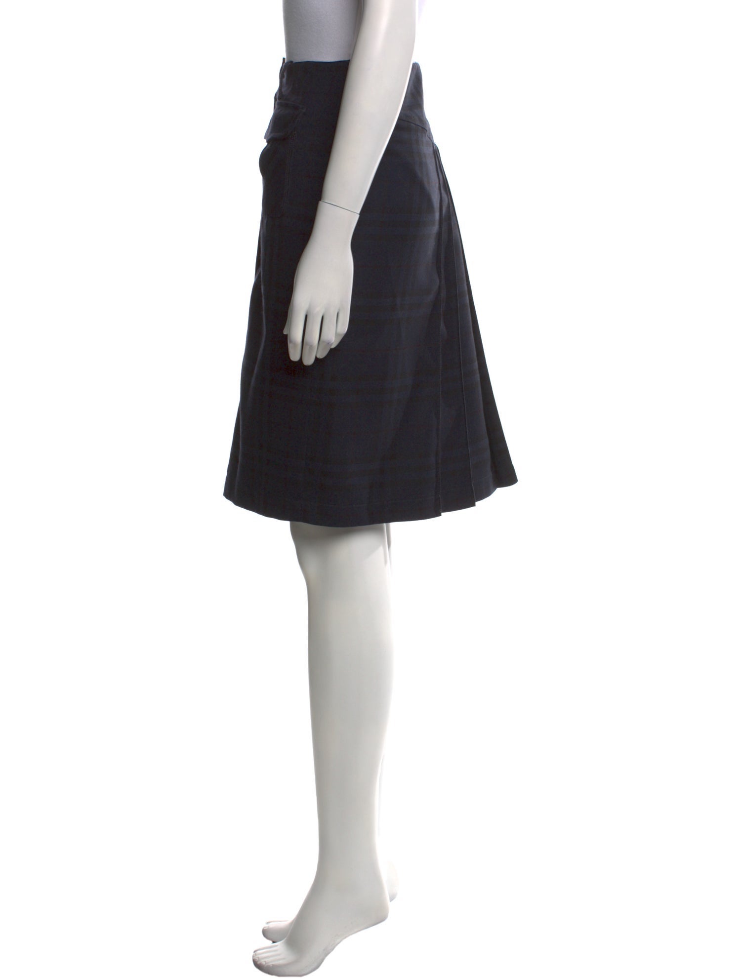 Burberry London Wool Knee-Length Skirt