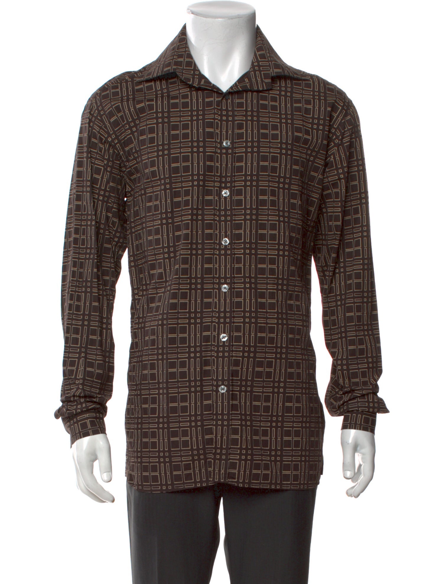 Burberry London Vintage Plaid Print Shirt