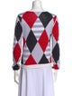Burberry London Printed Scoop Neck Sweater