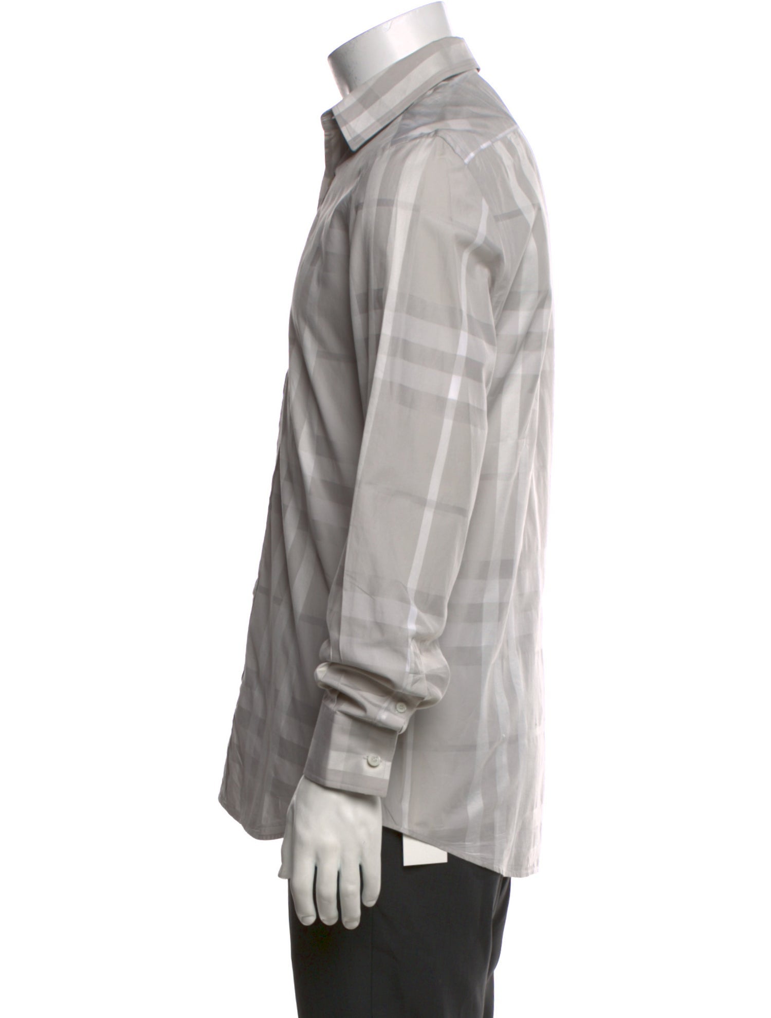 Burberry London House Check Pattern Long Sleeve Shirt