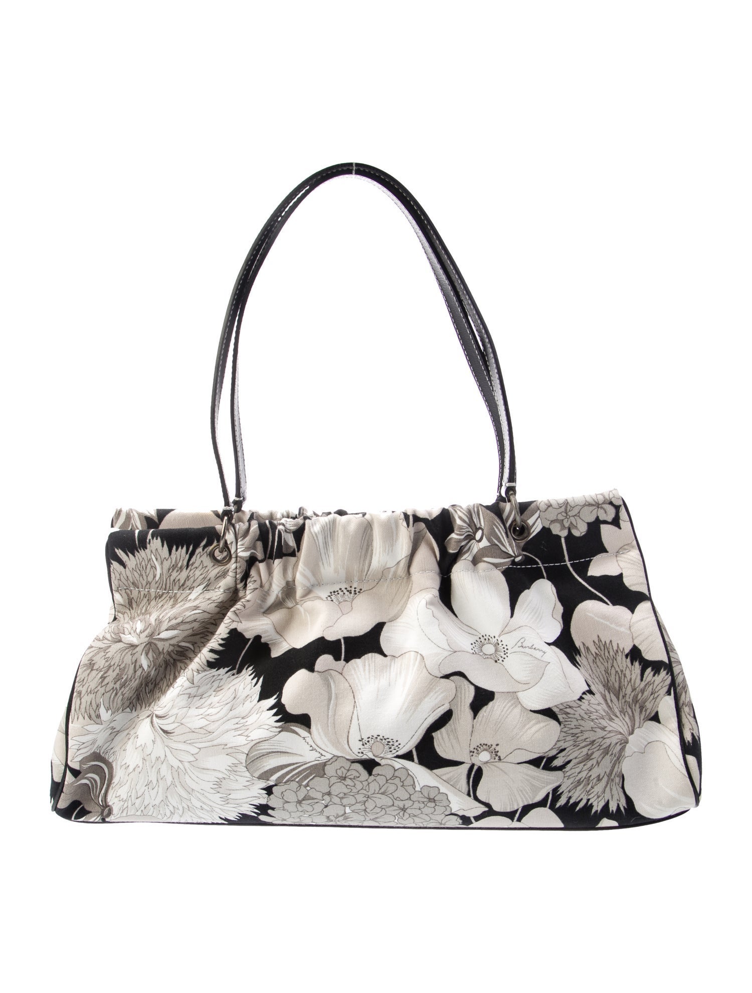 Burberry London Canvas Top Handle Bag