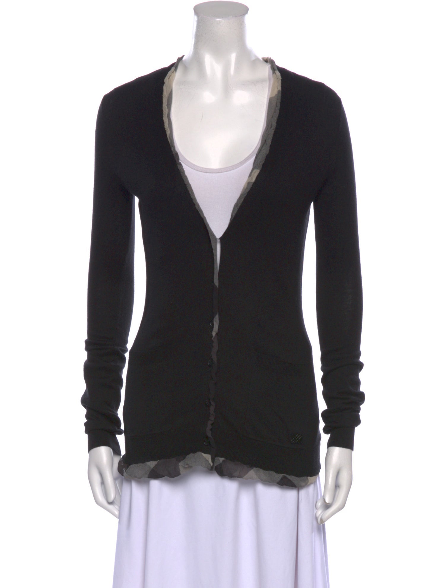 Burberry London Wool V-Neck Sweater