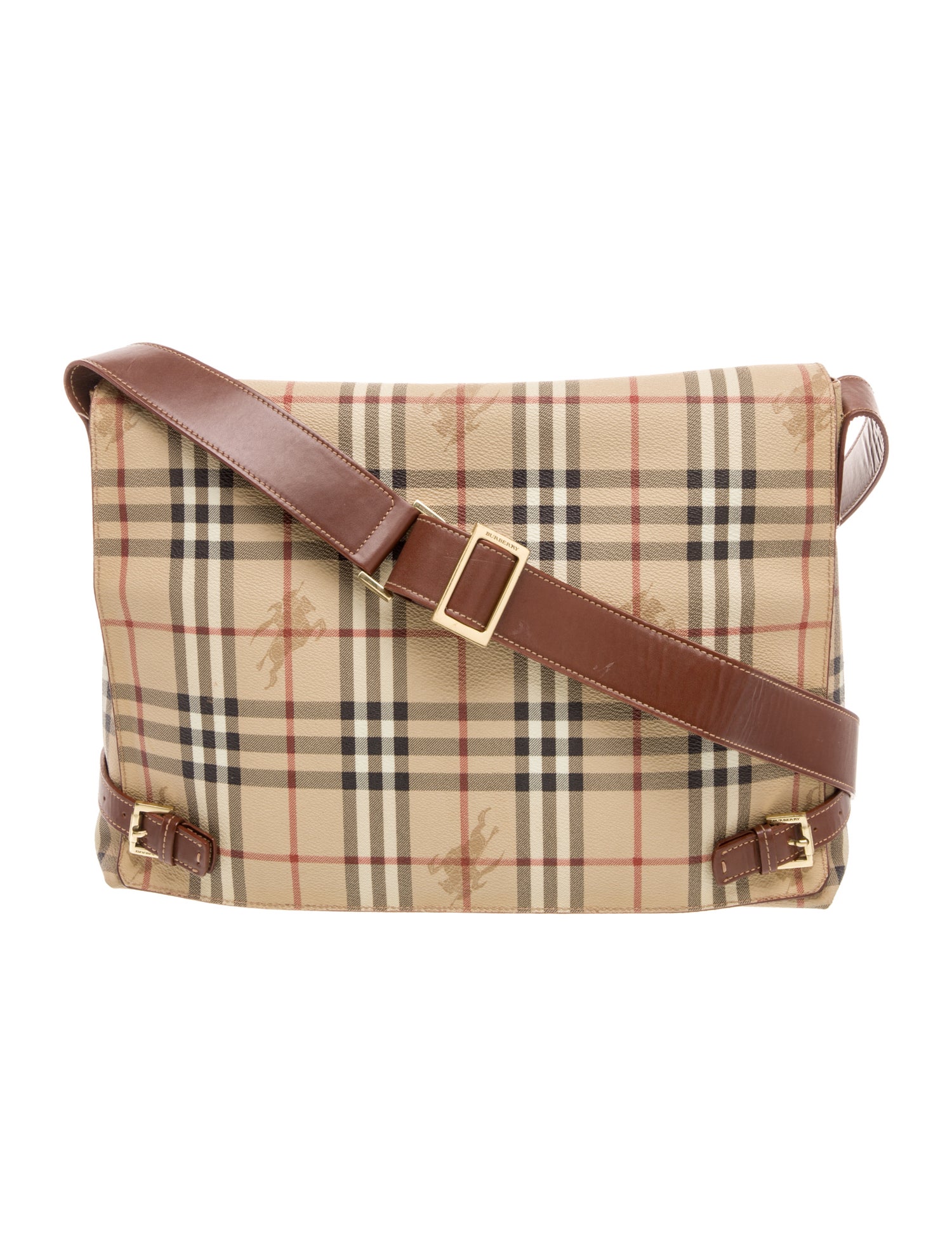 Burberry London Haymarket Check Messenger Bag Vintage