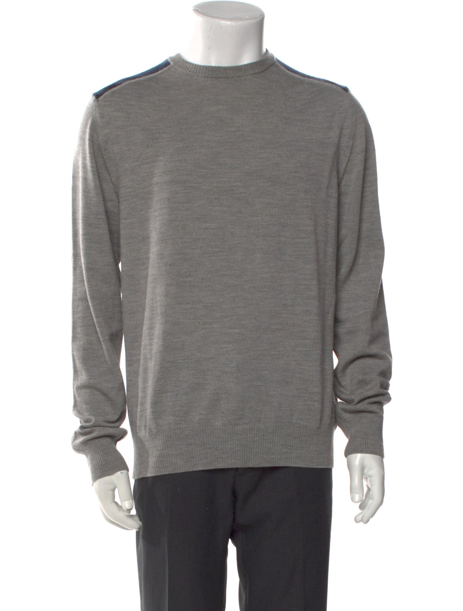 Burberry London Nova Check Pattern Merino Wool Pullover