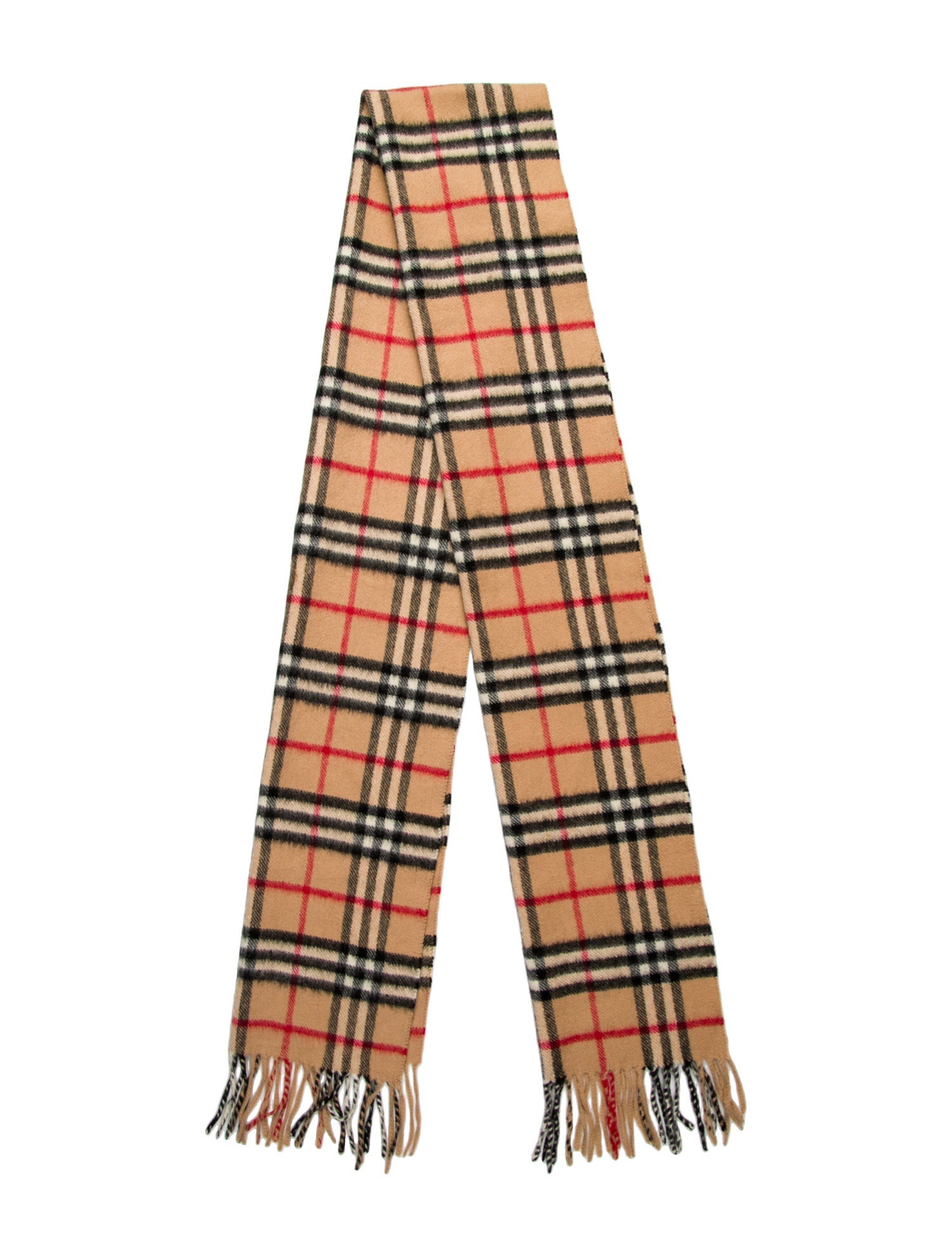 Burberry London Cashmere Nova Check Pattern Scarf